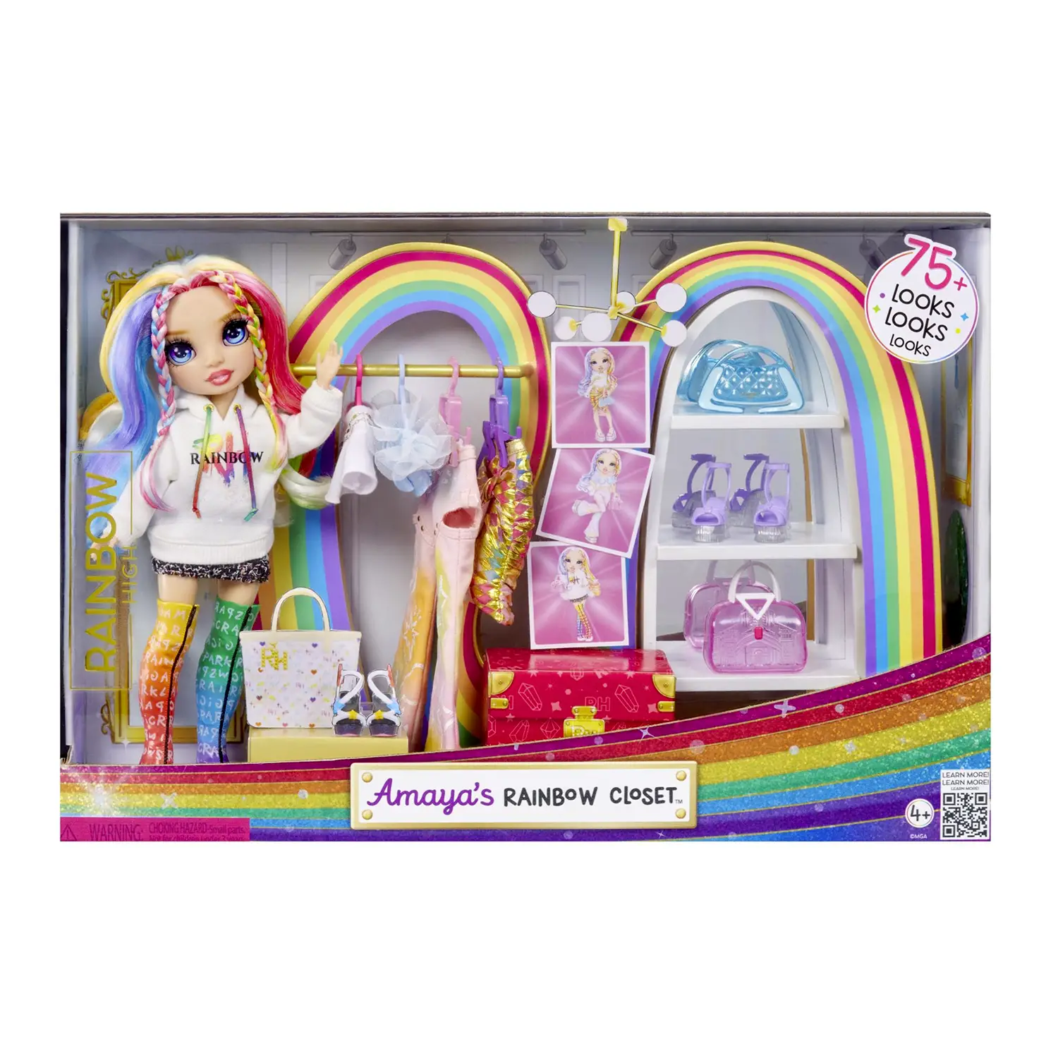 Rainbow High L'armadio Arcobaleno Di Amaya Playset - collezionabili bambina