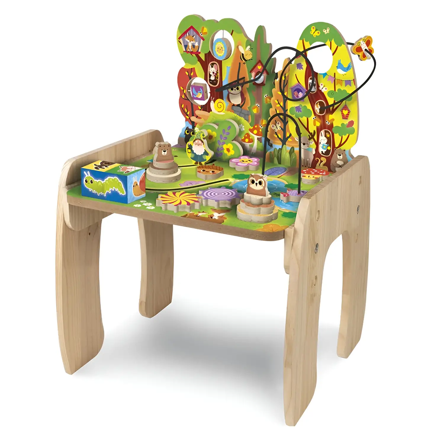 Tavolo Attività in Legno Montessori Cresce con Te 1+ Anno - Primi giochi