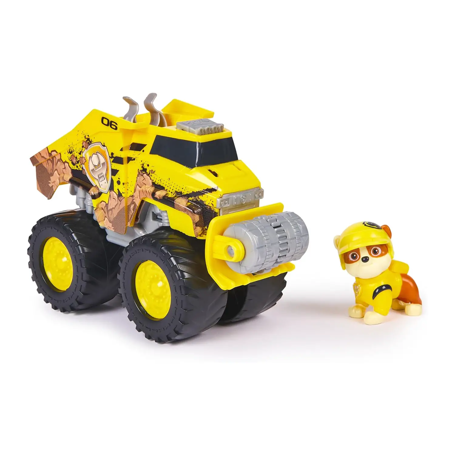Paw Patrol Rescue Wheels Rubble – Bulldozer Trasformabile 3+ - action figures ed accessori
