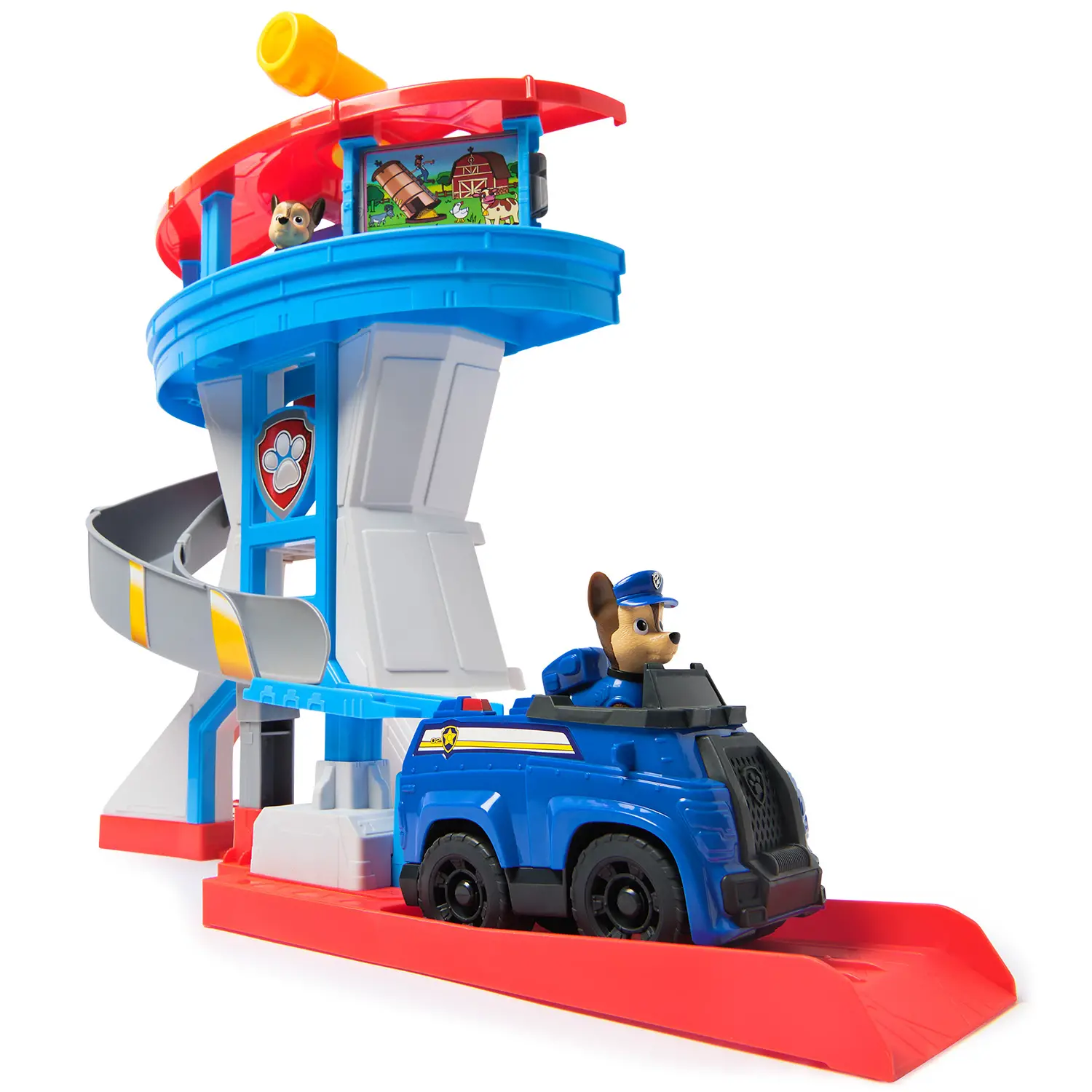 PAW Patrol Torre Quartier Generale con Chase e Veicolo 3+ - action figures ed accessori