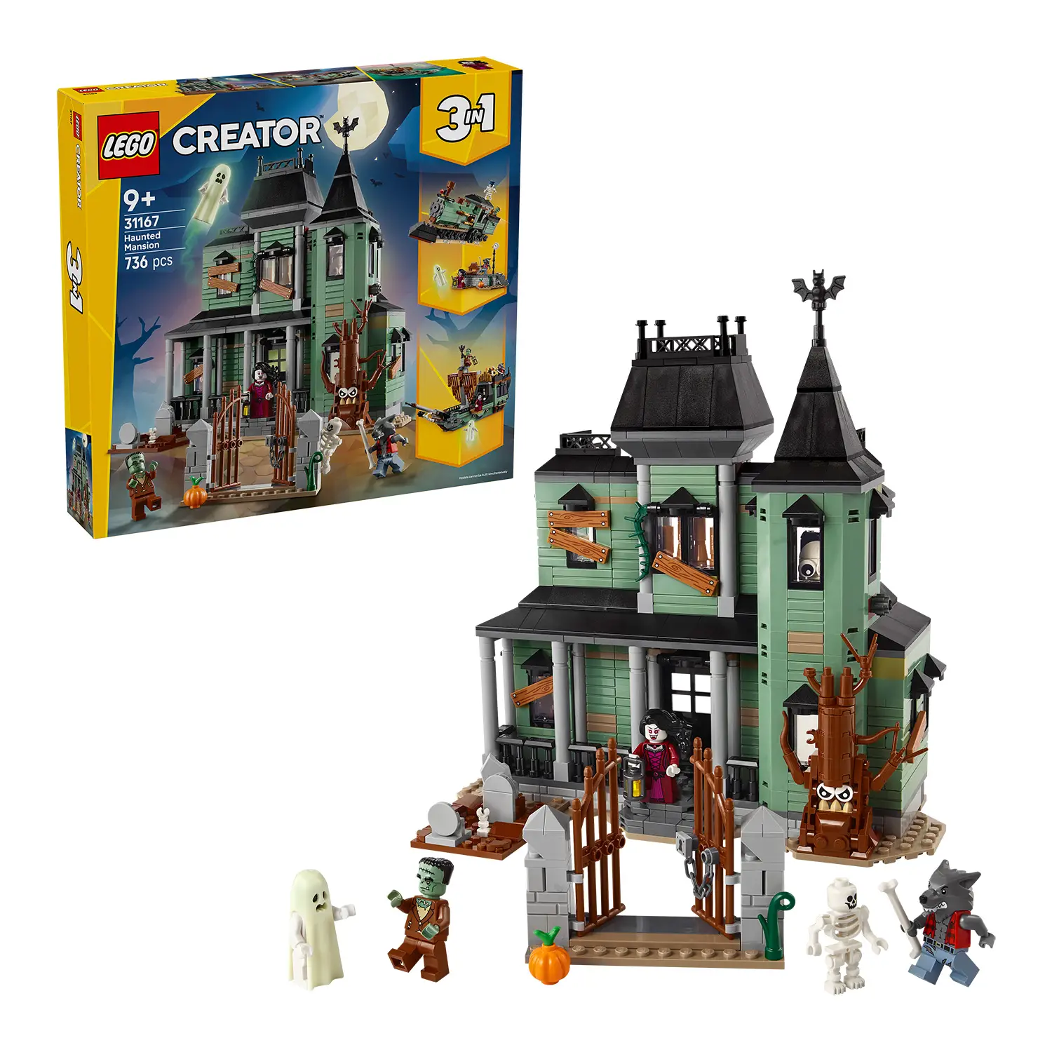Lego Creator 31167 Villa Spettrale 3in1 Casa, Nave o Treno - lego