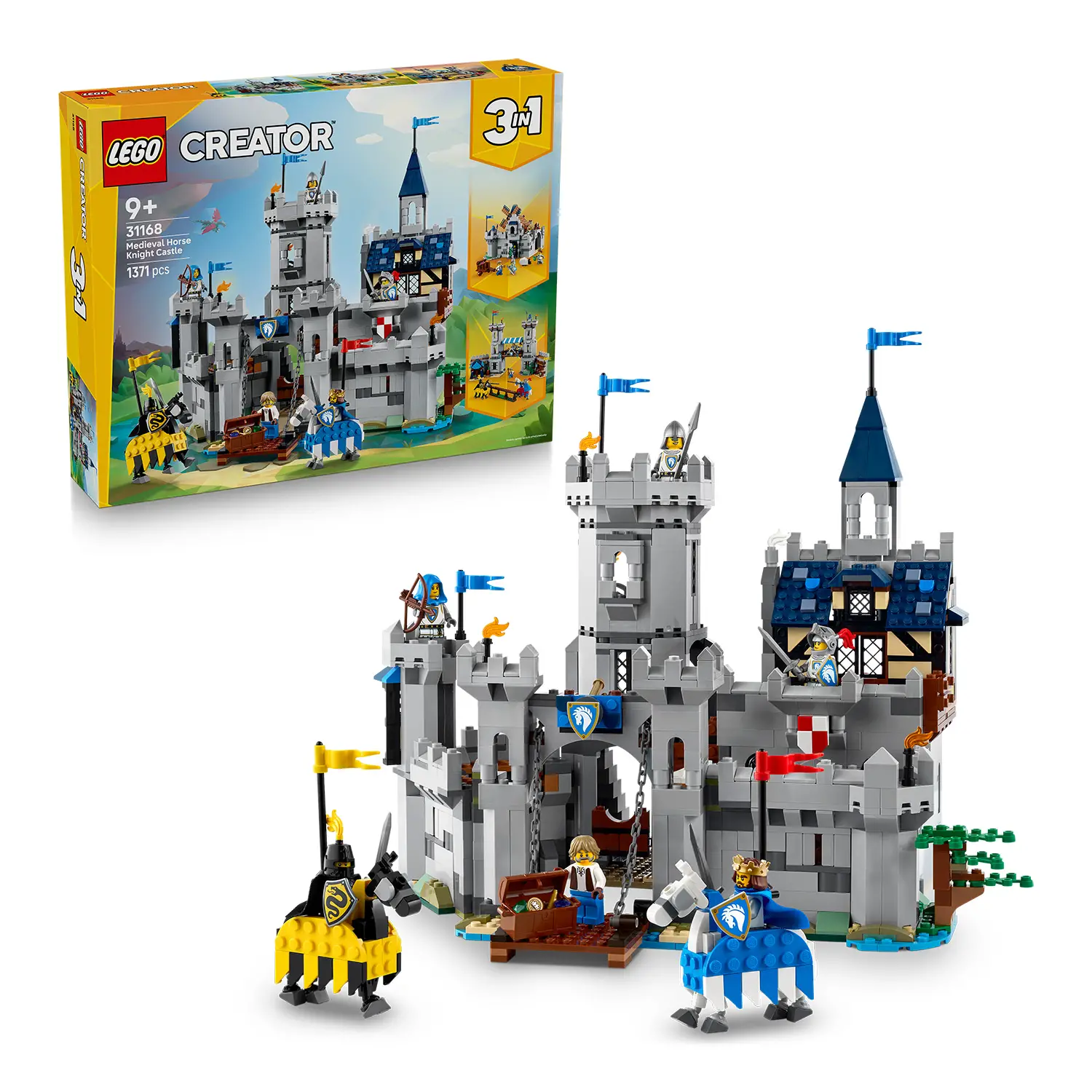 Lego Creator 31168 Castello Medievale 3in1, Torneo o Villaggio - lego