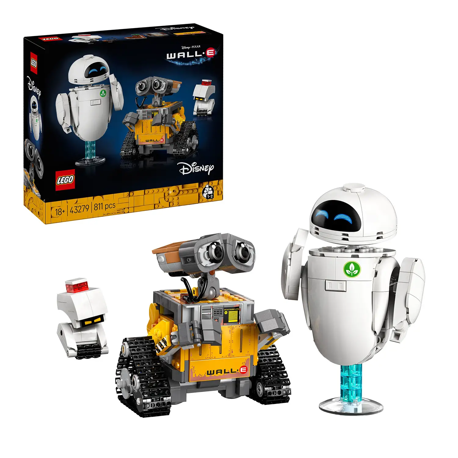 LEGO Disney Pixar WALL-E e EVE Set da Collezione per Adulti 43279 - lego