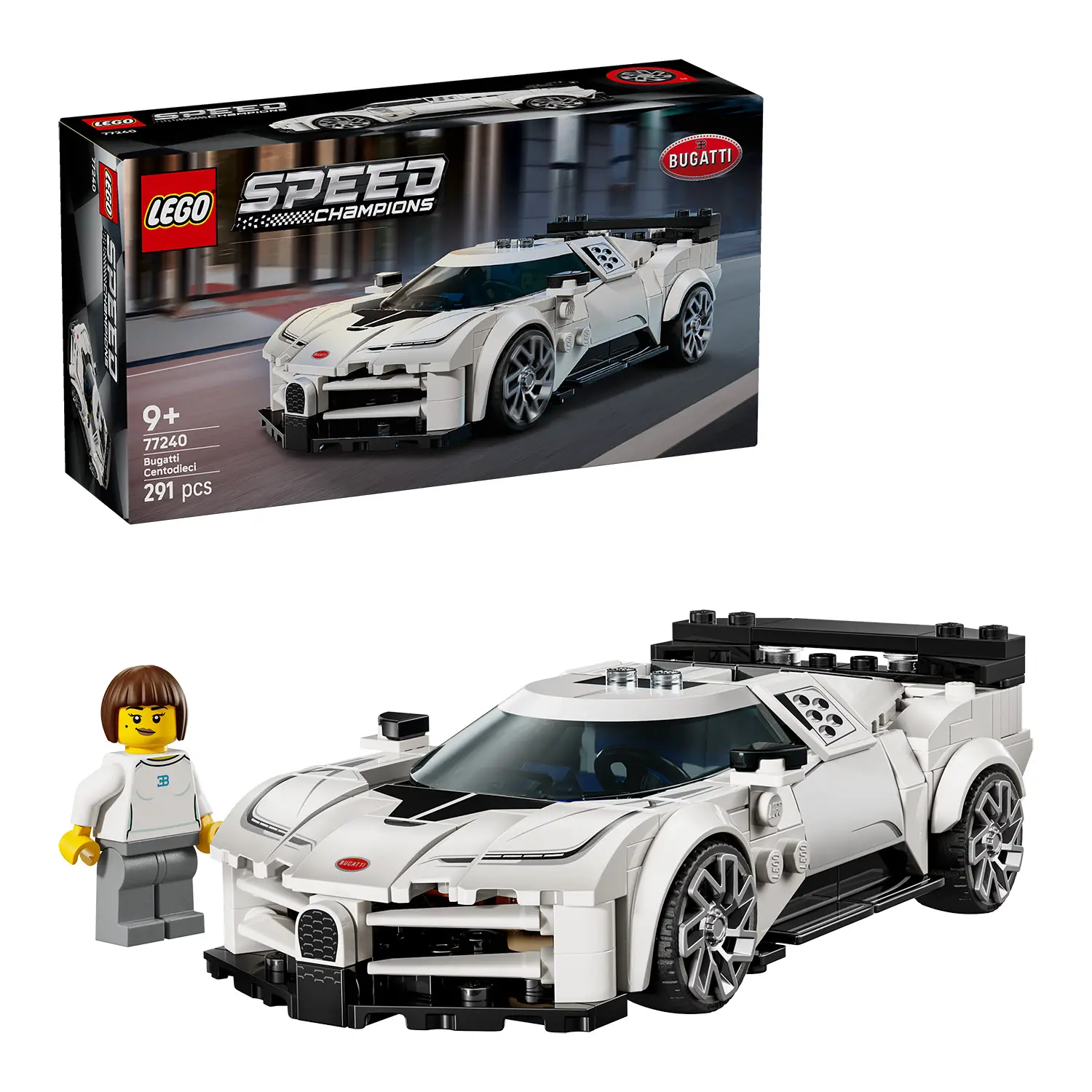 Lego Speed Champions Hyper Sports Car Bugatti Centodieci 77240 - lego