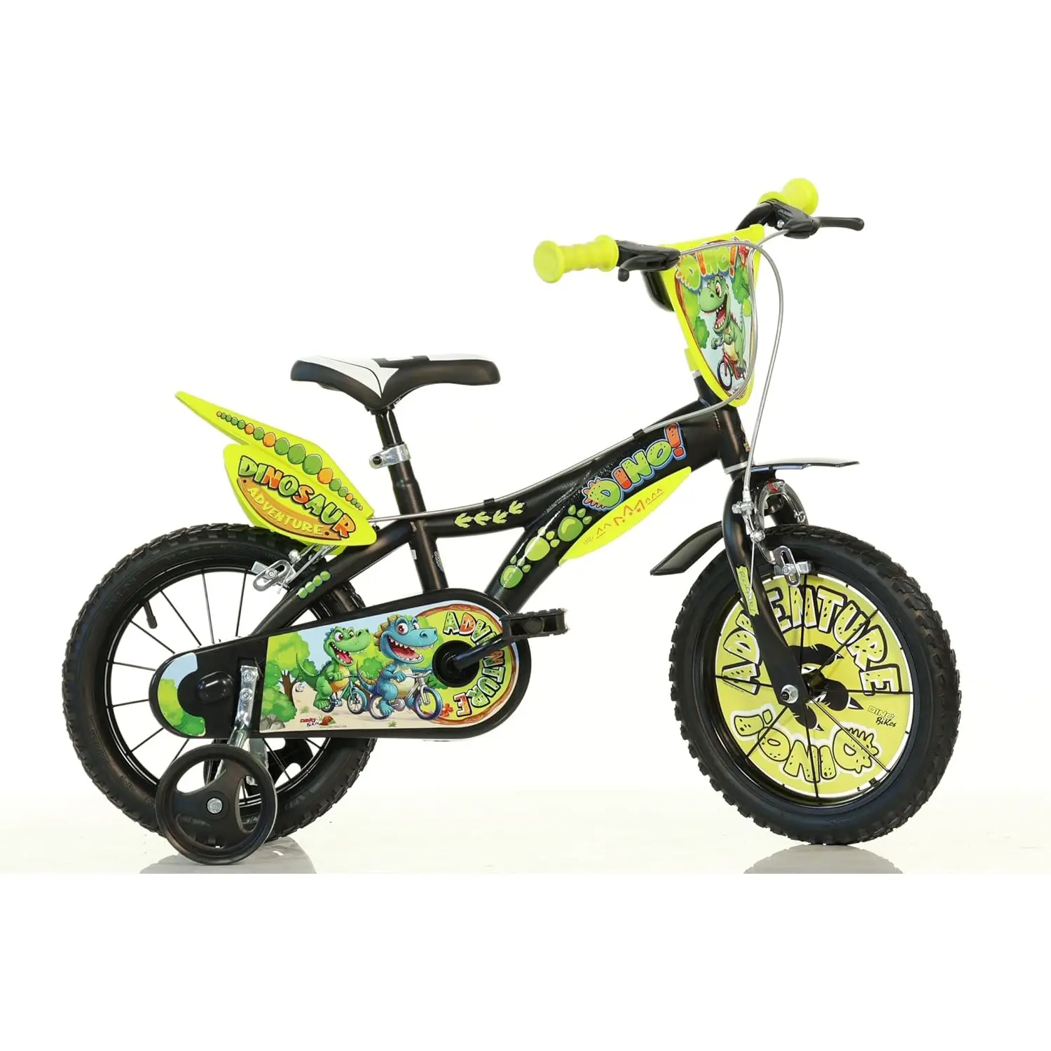 Bicicletta Bambini 14" T-Rex Dinosaur Adventure con Rotelle - biciclette bambini