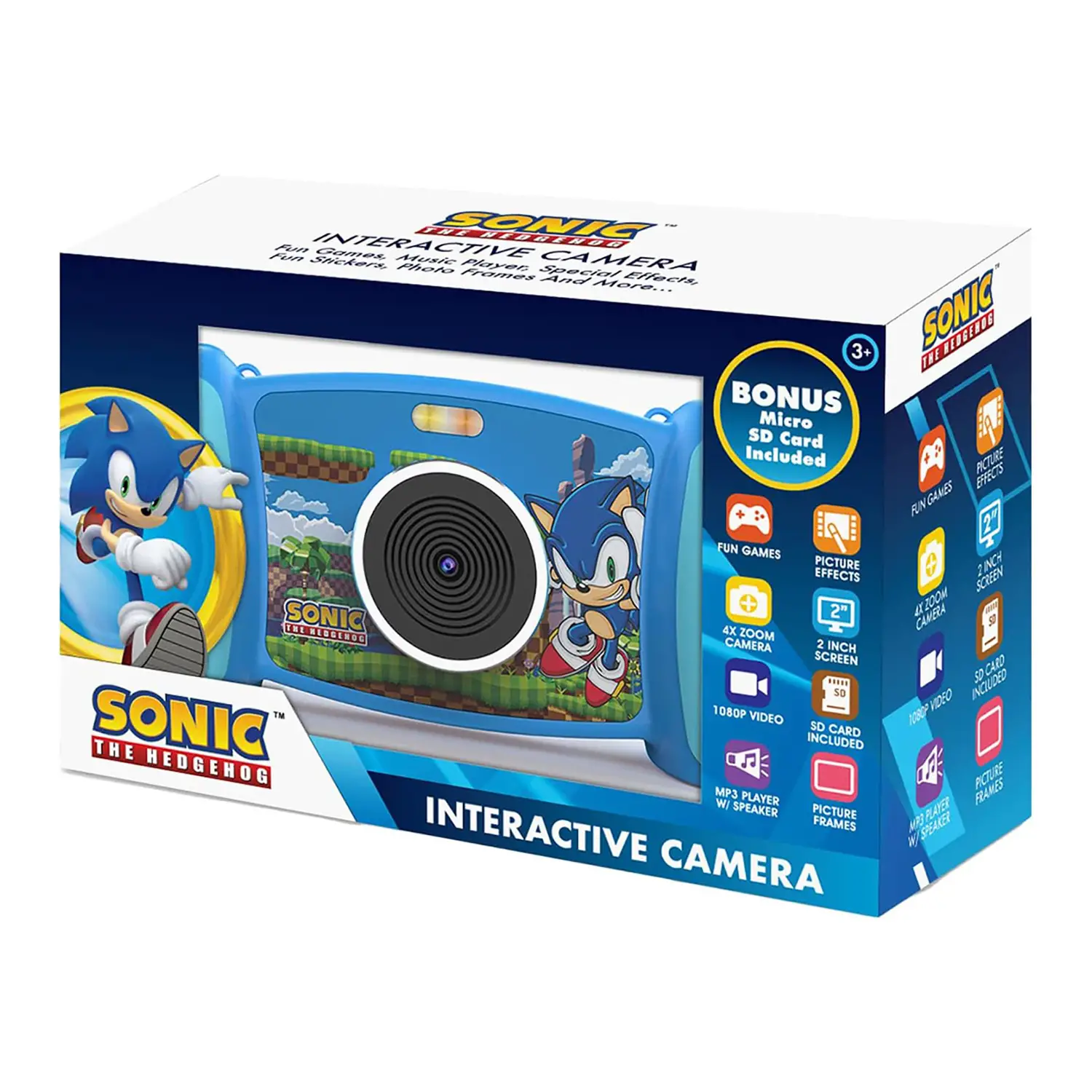 Telecamera Interattiva Sonic per Bambini 5MP con Giochi e MP3 - giochi elettronici