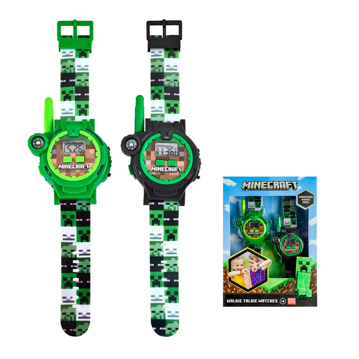 Orologi Walkie Talkie Minecraft per Bambini – Set 2 Pezzi - giochi elettronici