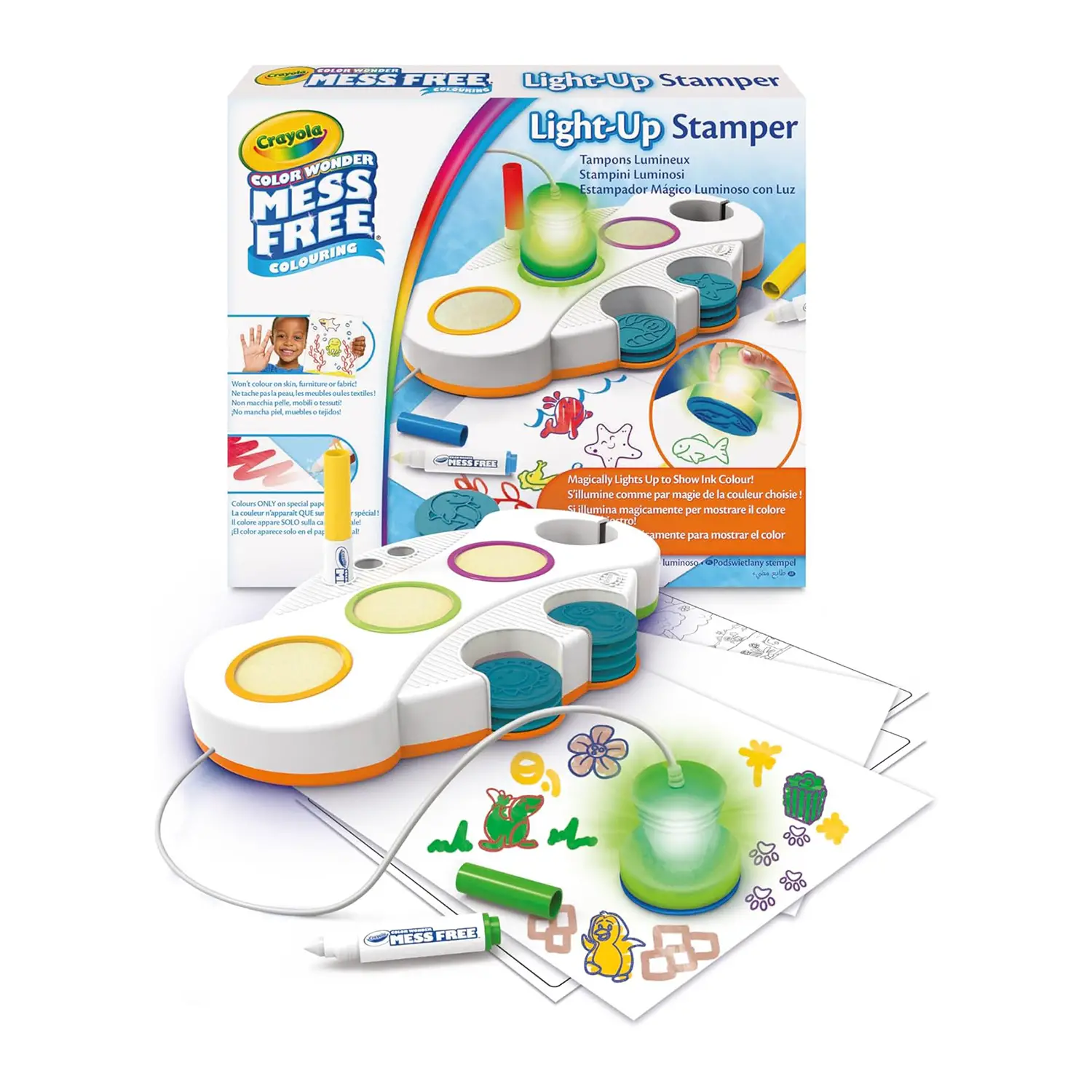 Crayola Color Wonder Stampini Luminosi Senza Macchia – Kit Creativo - creatività