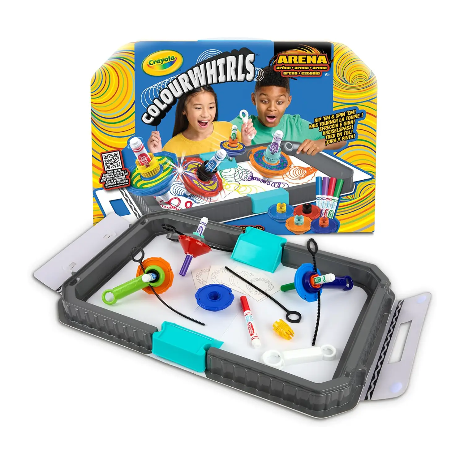 Crayola ColourWhirls Battle Arena – Gioco Creativo e Competitivo - creatività