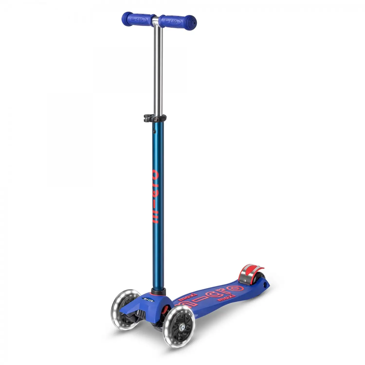 Monopattino Maxi Micro Deluxe LED Blu 3 Ruote Bambini - monopattini