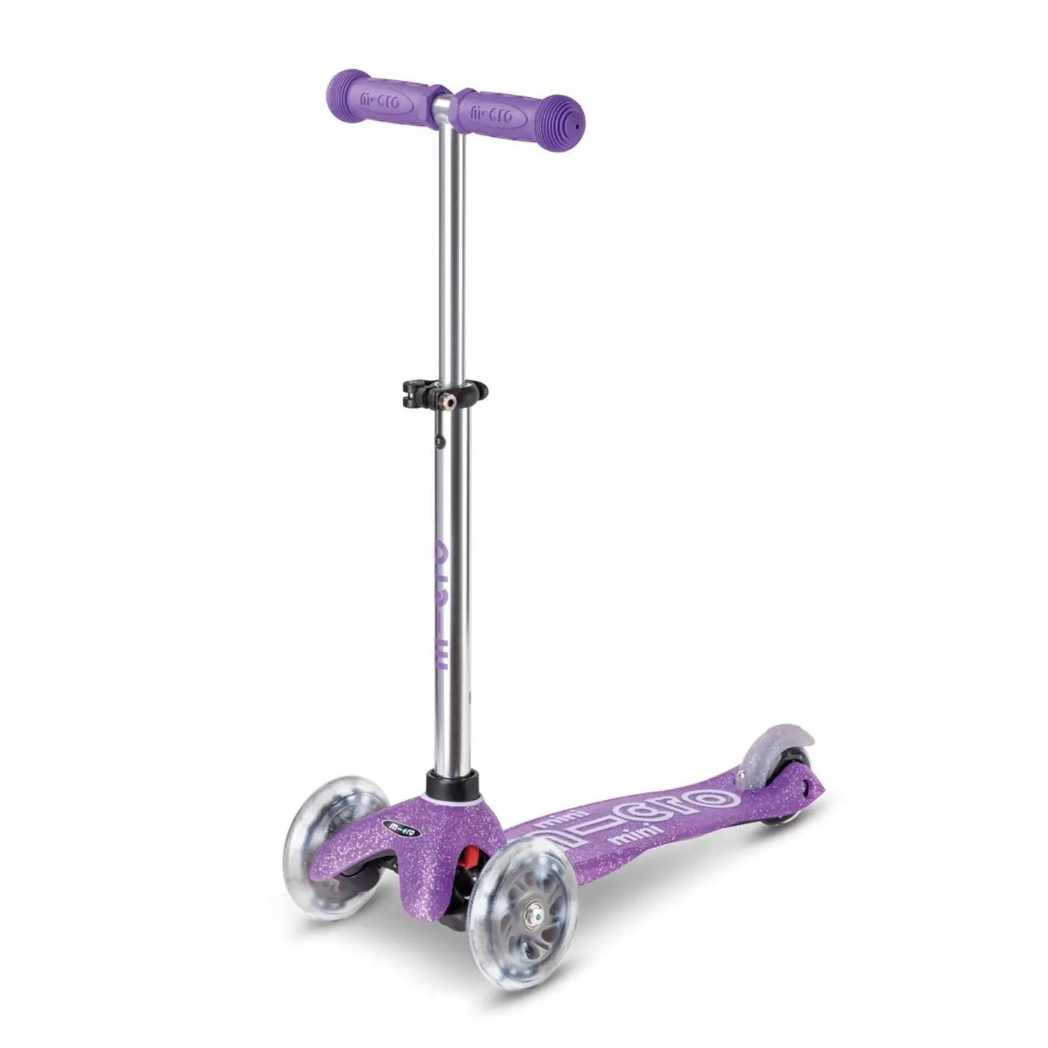 Monopattino Mini Micro Deluxe LED Viola Glitter Bambini - monopattini