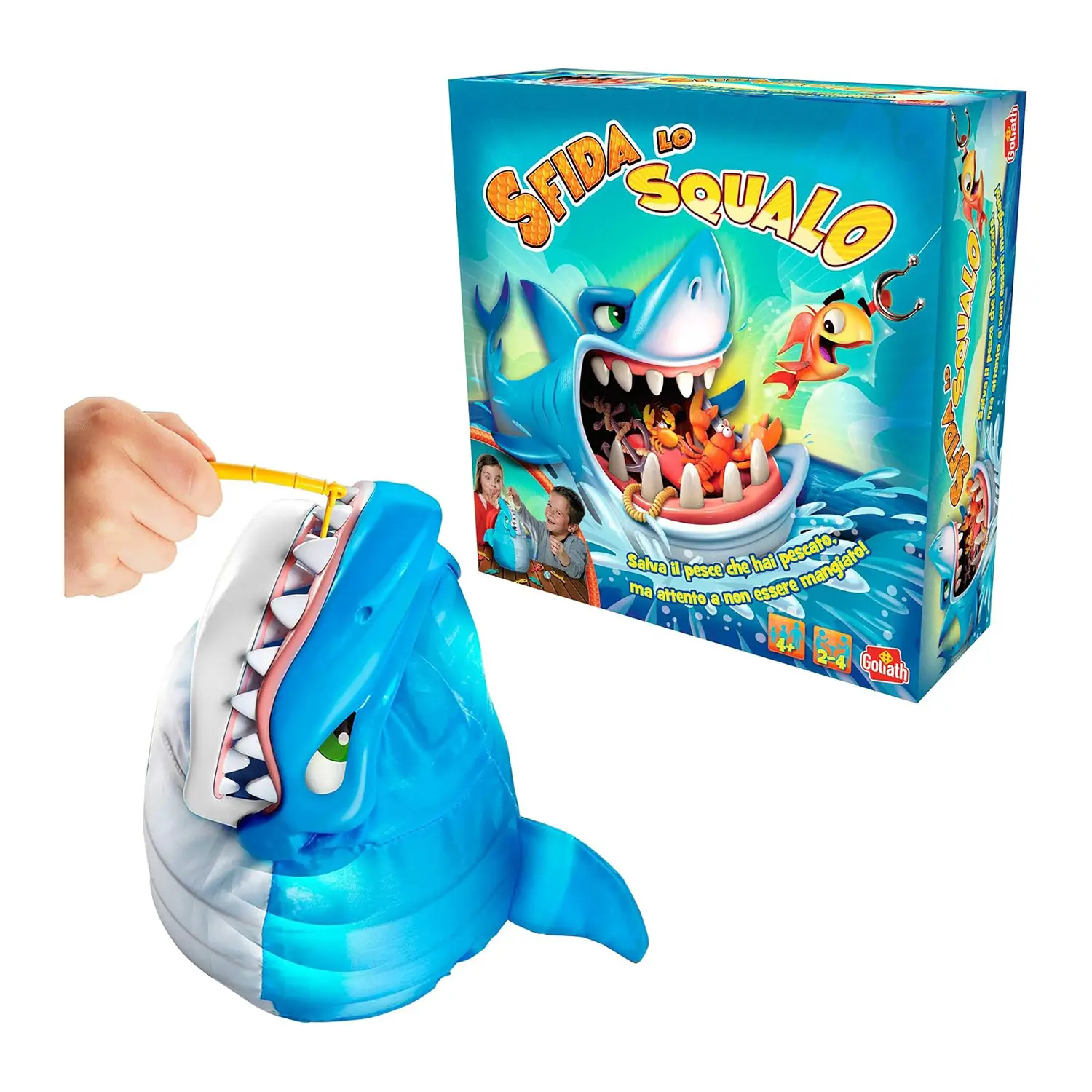 Goliath Sfida lo Squalo – Gioco da Tavolo Interattivo Bambini 4+ - Giochi di società