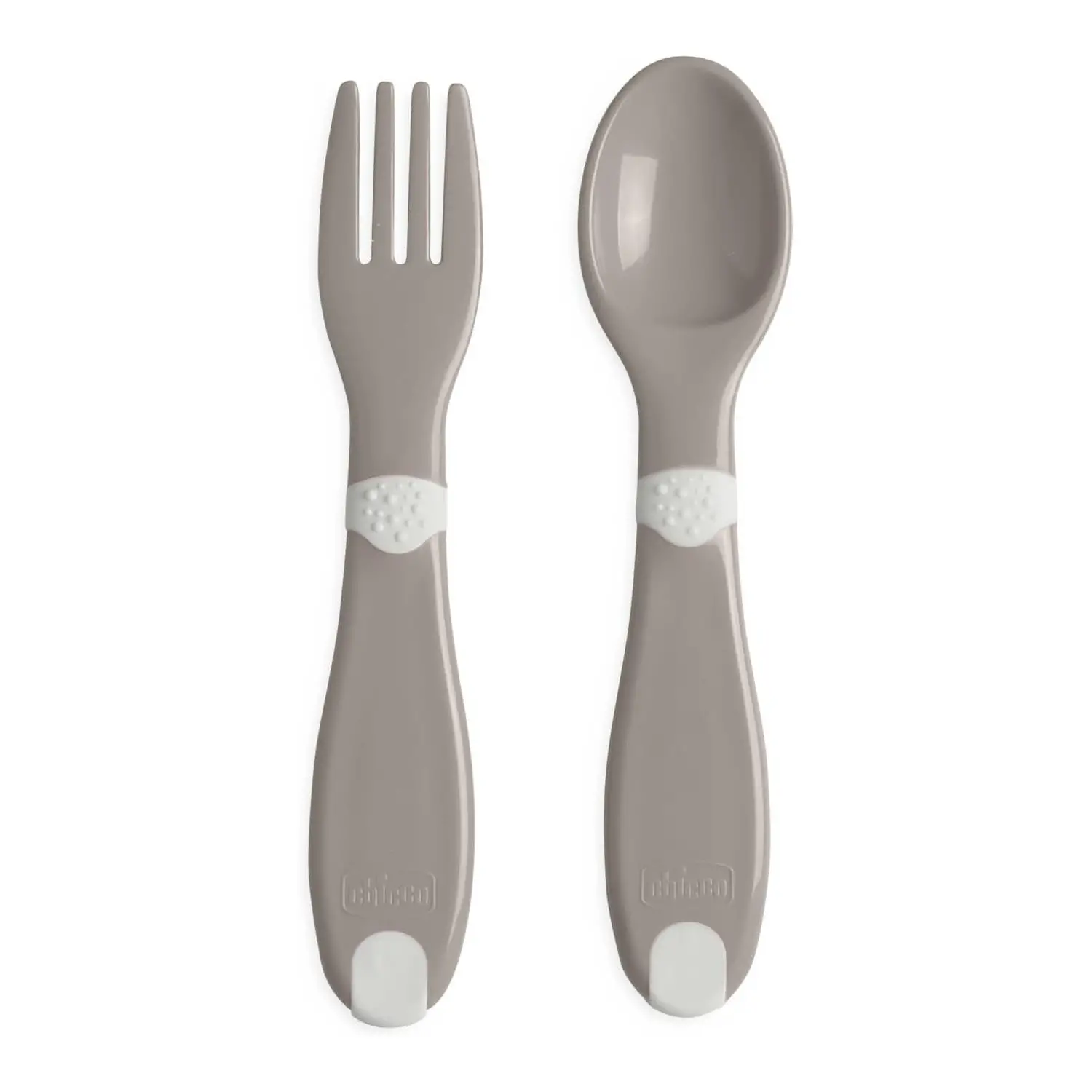 Chicco Prime Posatine 12M+ Set Cucchiaio e Forchetta Ergonomiche - pappa