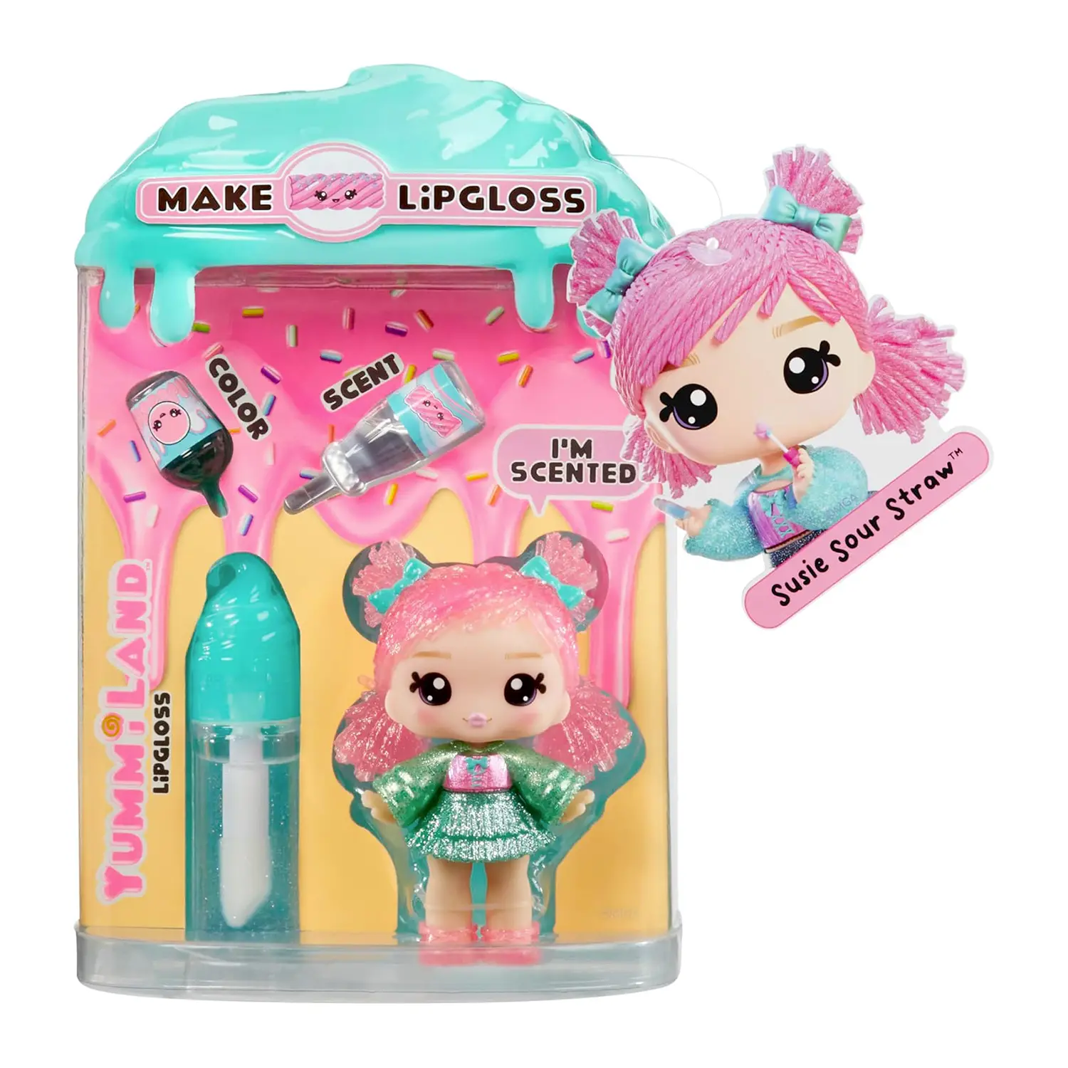 Yummiland Lip Gloss Kit Lucidalabbra Susie Sour Straw - collezionabili bambina
