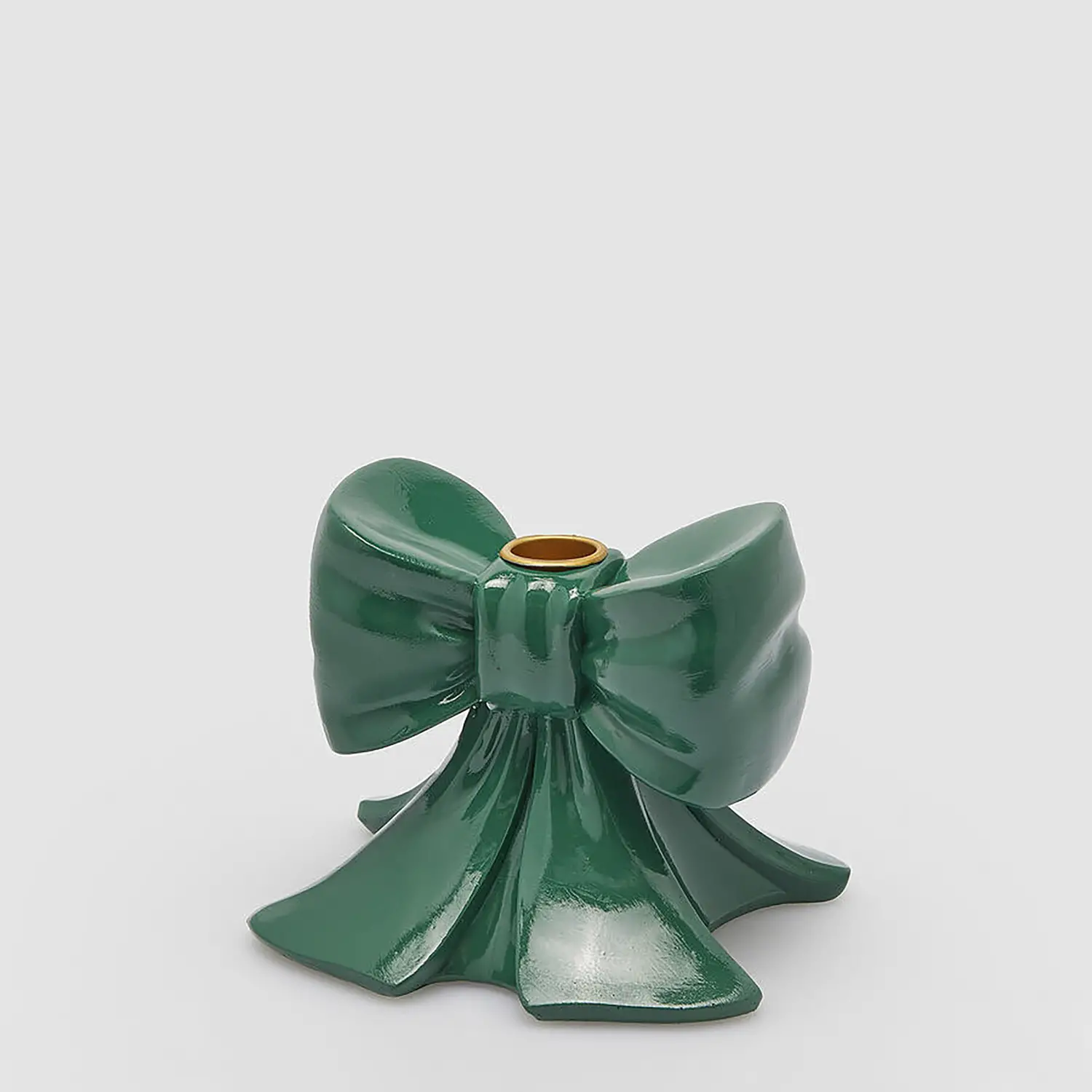 Portacandela Fiocco Verde EDG H11 13x13 cm Natale - addobbi casa