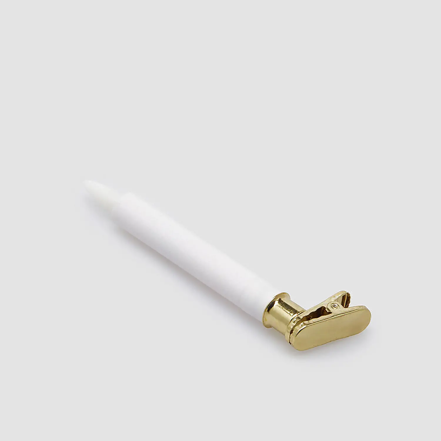 Set 10 Candele LED con Clip 13cm Bianche IP44 EDG Natale - addobbi casa