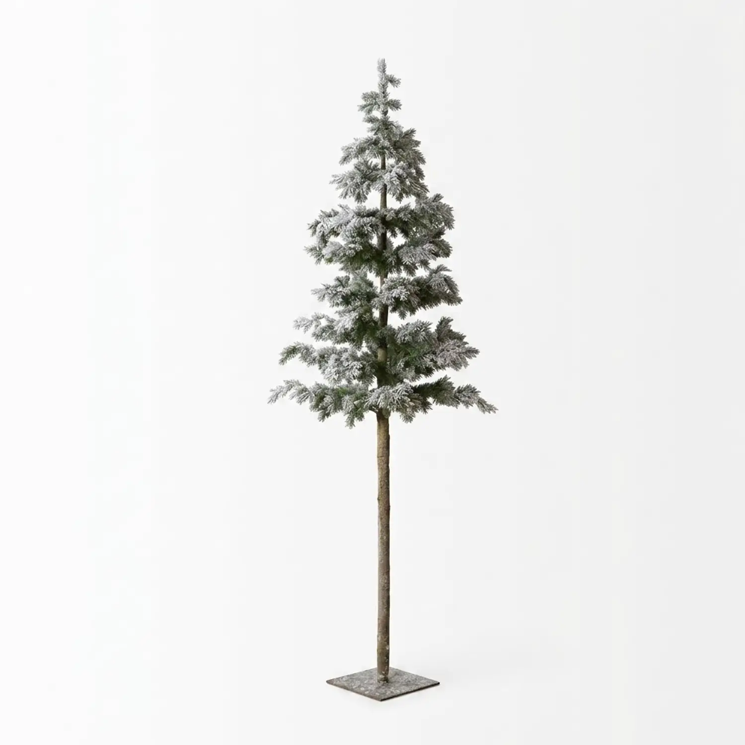 Albero di Natale Pino West Innevato Tronco Lungo H230 cm - alberi