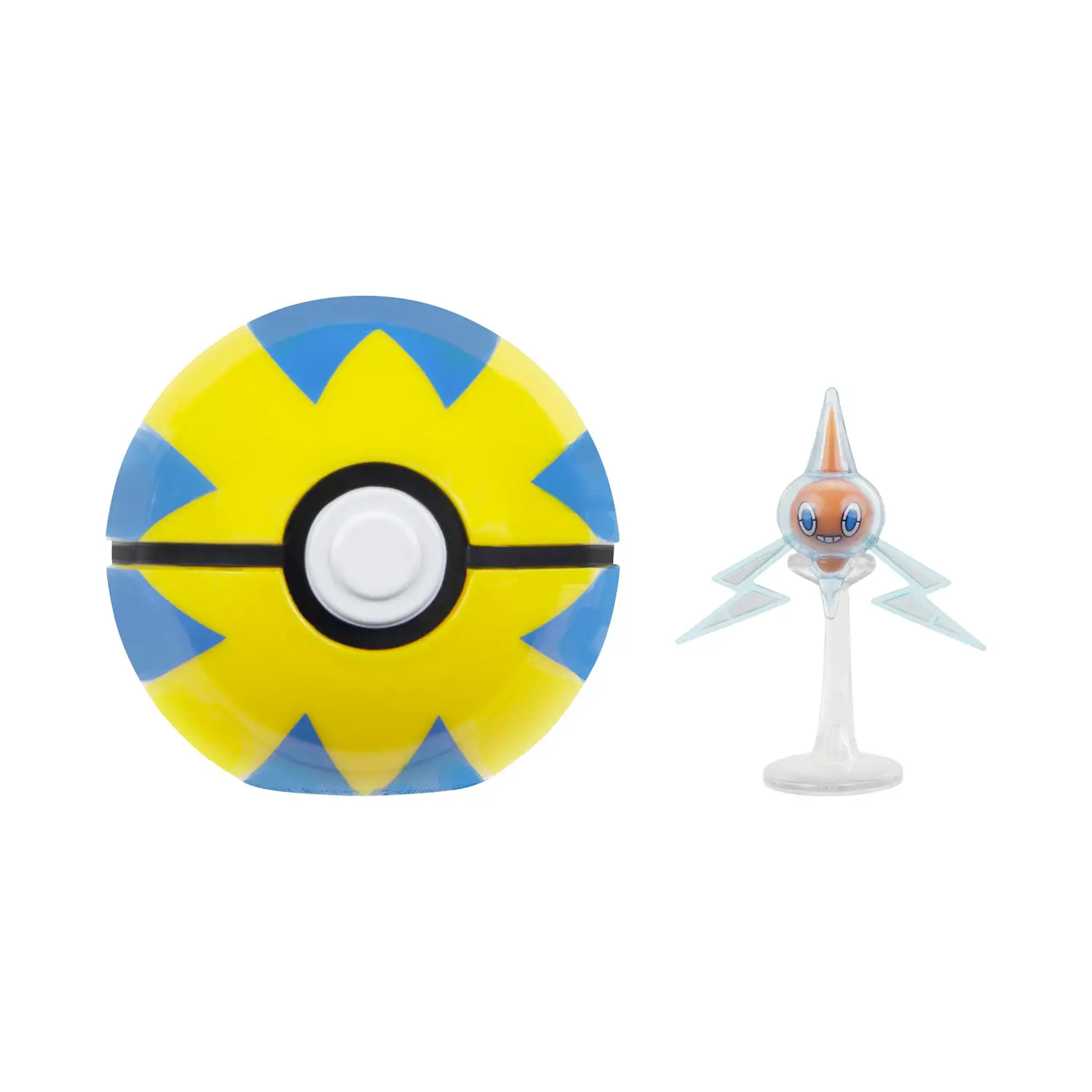Pokemon Clip N Go: Rotom Con Stand E Velox Ball - action figures ed accessori