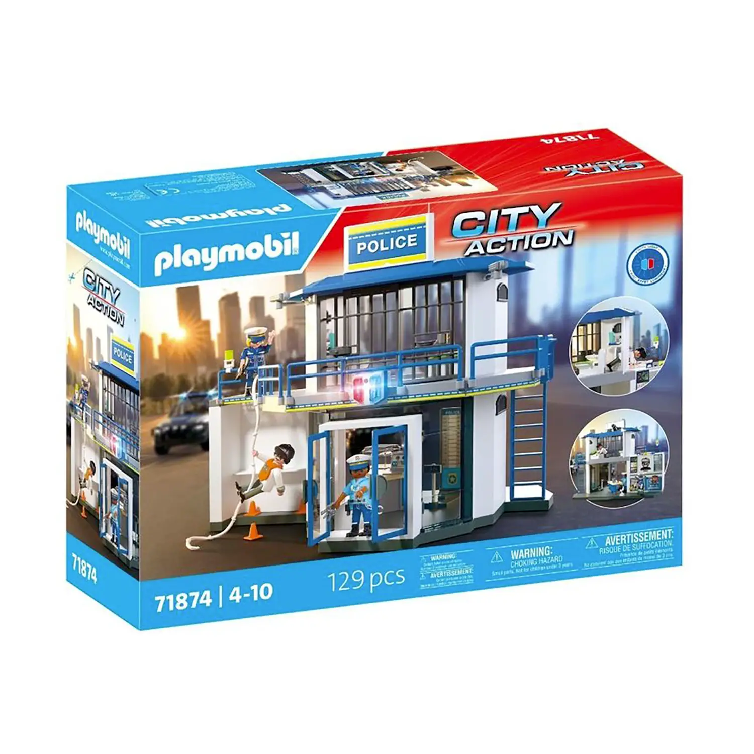 Playmobil 71874 Centrale di Polizia Sala Investigativa con 3 Personaggi - playmobil