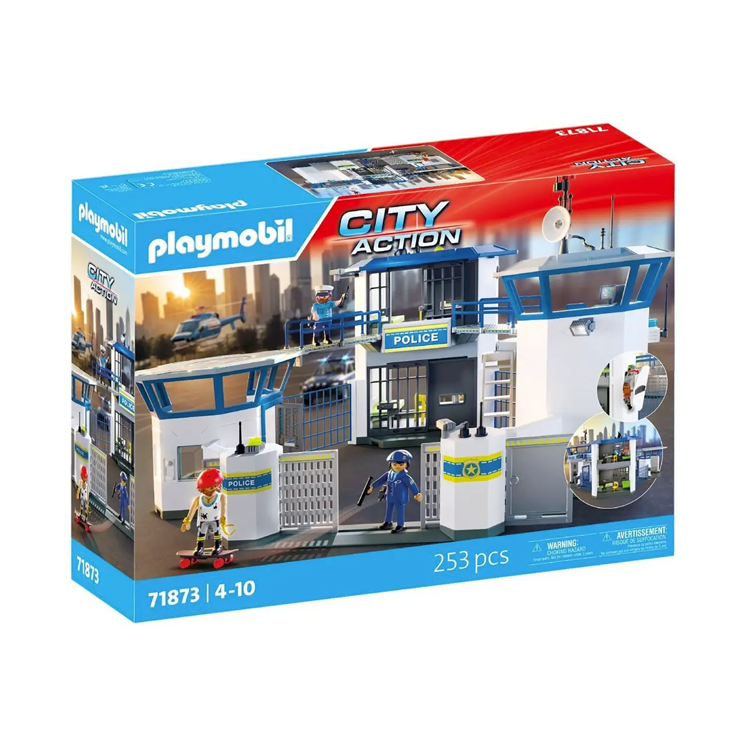 Playmobil 71873 Centrale di Polizia con 3 Personaggi e Accessori - playmobil