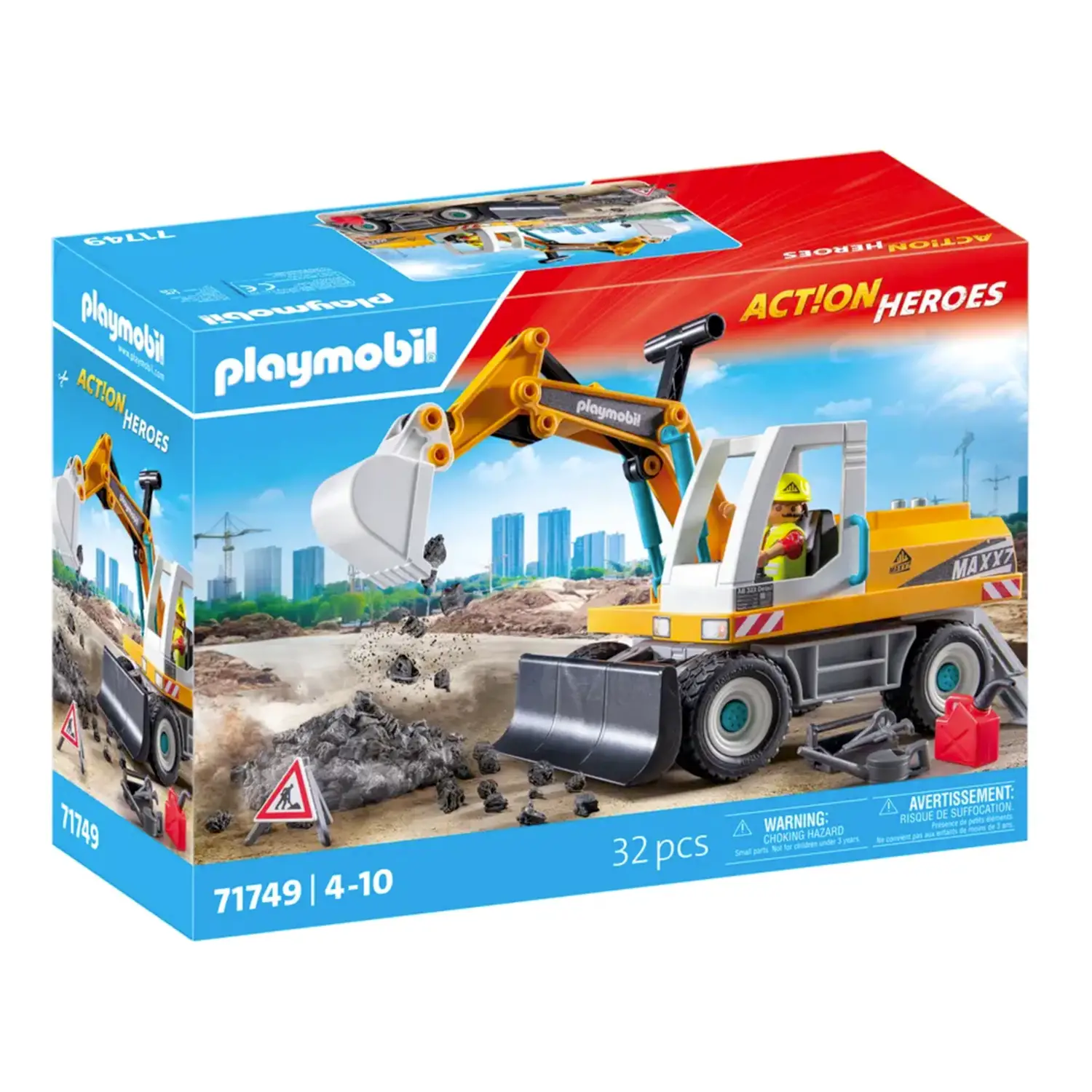 Escavatore Playmobil Action Heroes - playmobil