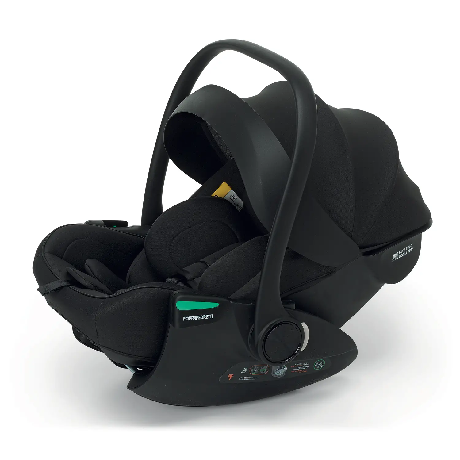 Seggiolino Auto Disk Infant ReKline I-size Per Trio Tictoc, Commander Ebony 40-87cm Foppapedretti - neonati 40-87 cm (0-1 anno)