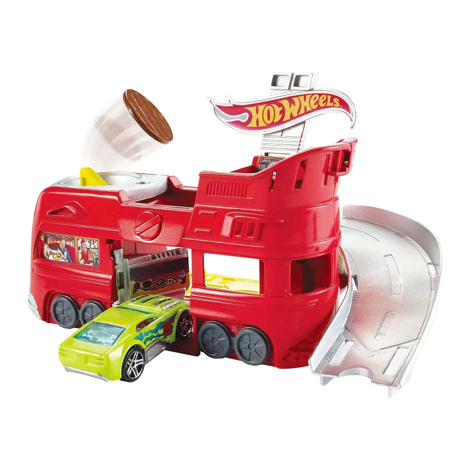 Hot Wheels Dine & Dash Playset – Set di Gioco Pieghevole con Macchinina - play set