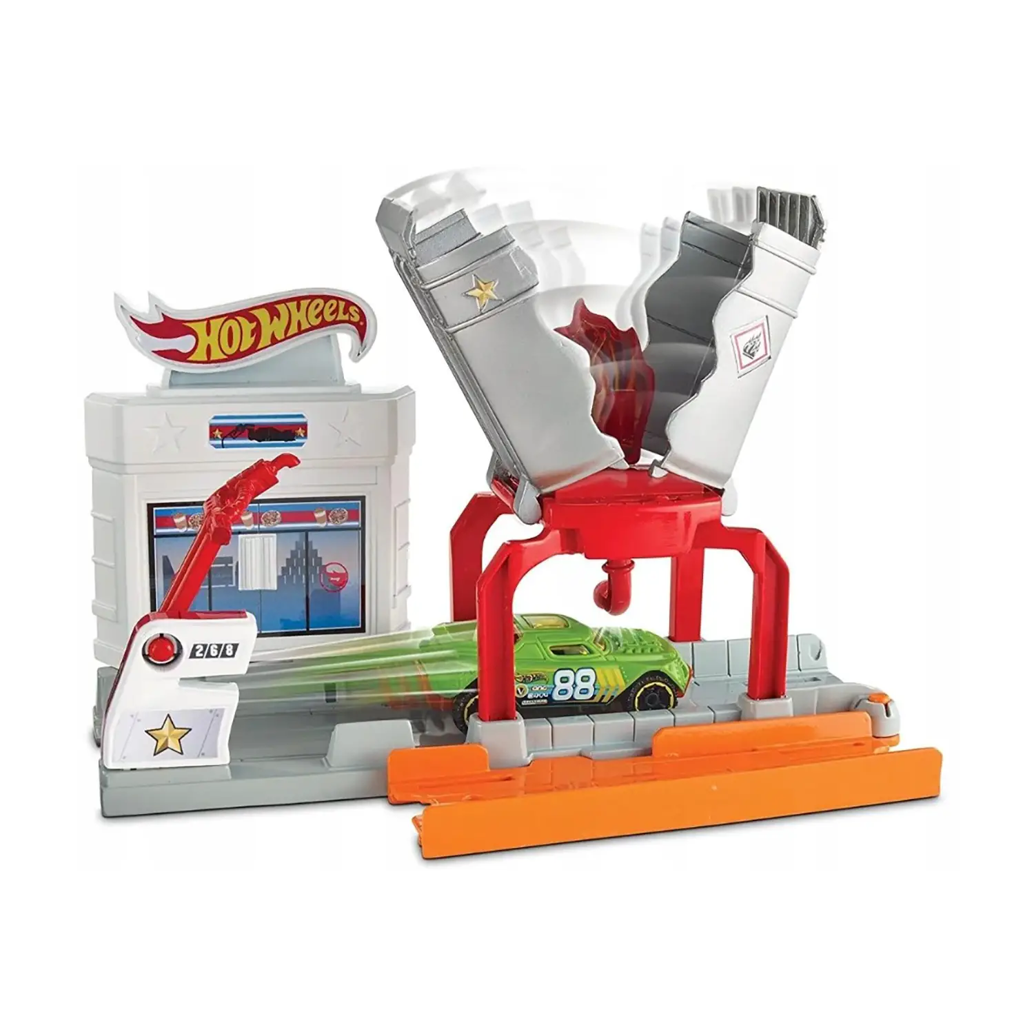 Hot Wheels Blaze Blast Super Explosion Playset – Set Pieghevole con Macchinina - play set