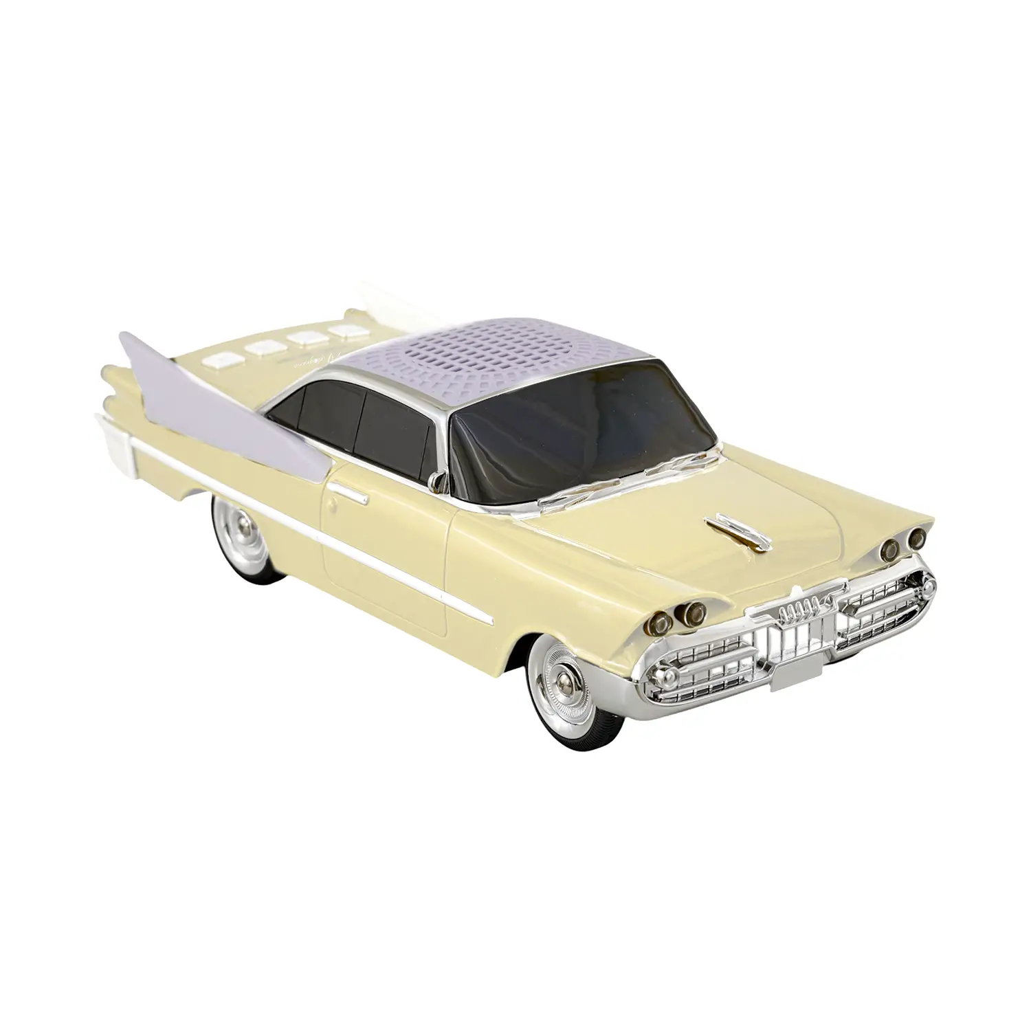 Speaker Bluetooth Auto Americana Panna Vintage con Radio FM - tech e accessori