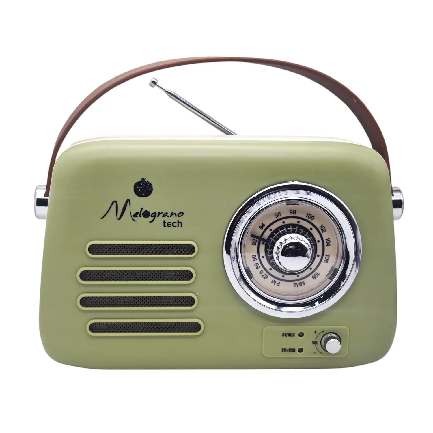 Radio Vintage Bluetooth Verde - tech e accessori