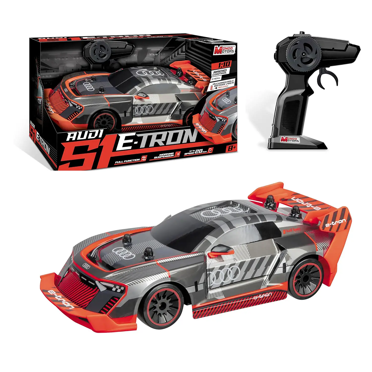 Auto Radiocomandata Audi S1 E Tron Scala 1:10 - radiocomandi