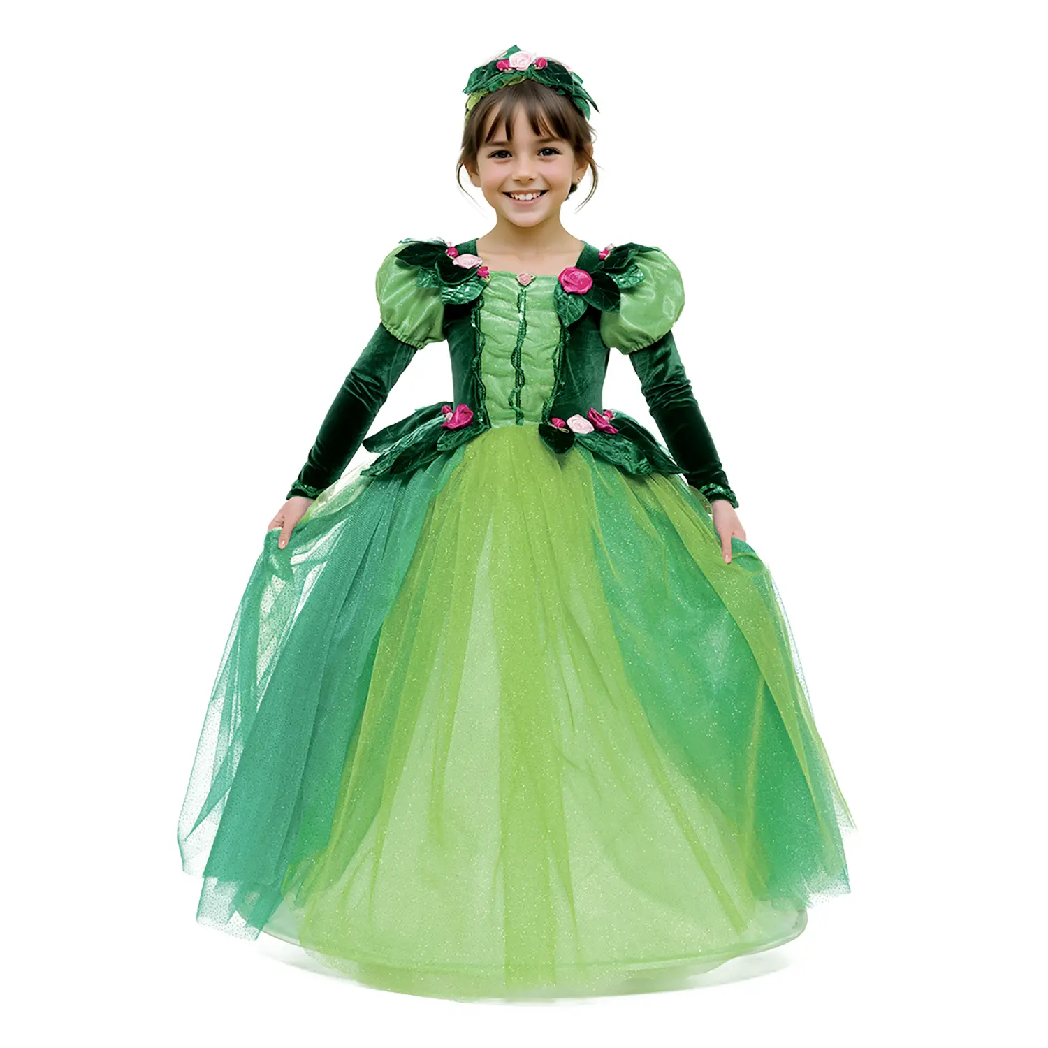 Costume Fata Del Bosco Bambina - Taglia 7/8 Anni - abiti bambino e bambina