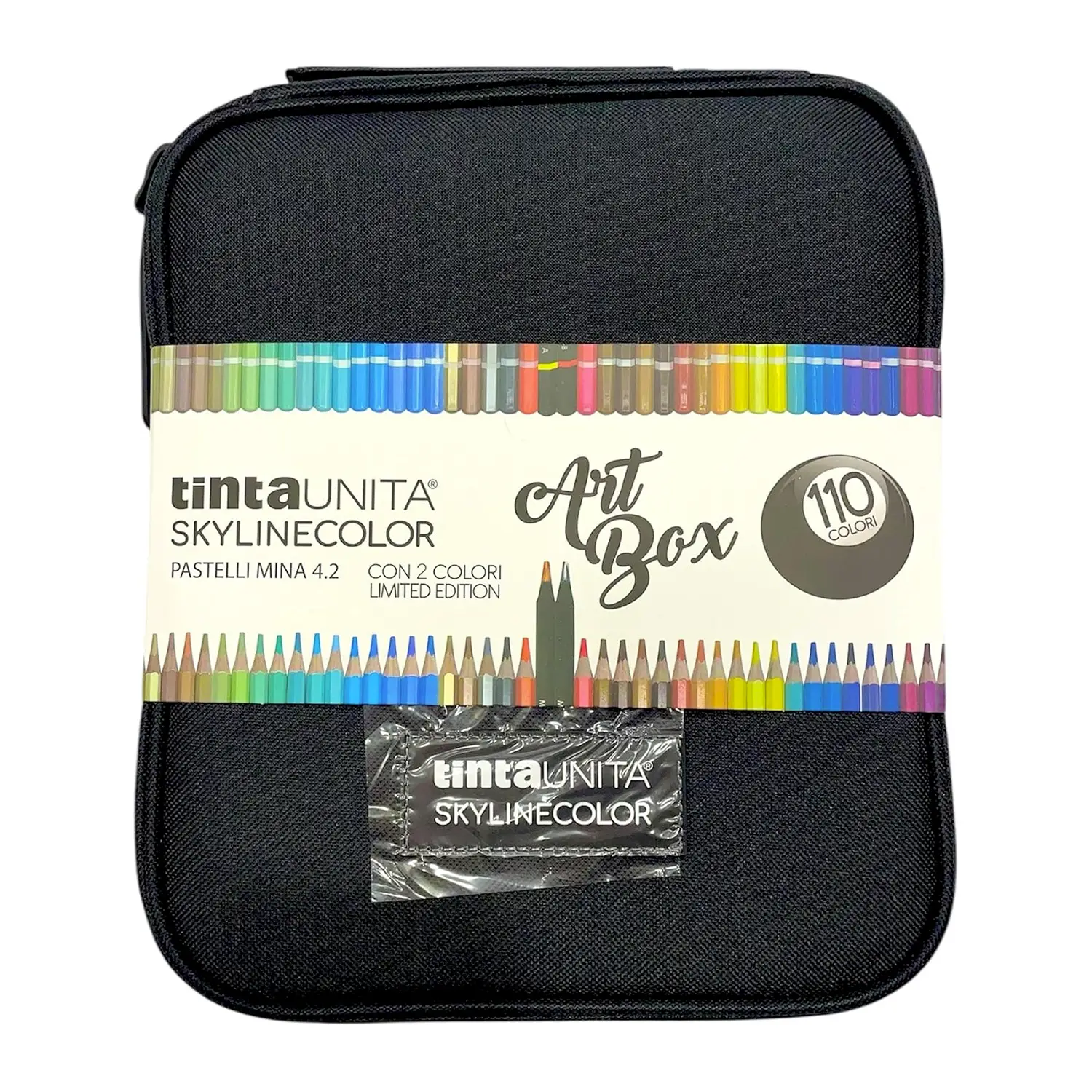 Art Box Maxi Con Manico 110 Pastelli Mina 4.2 Nera - Pastelli