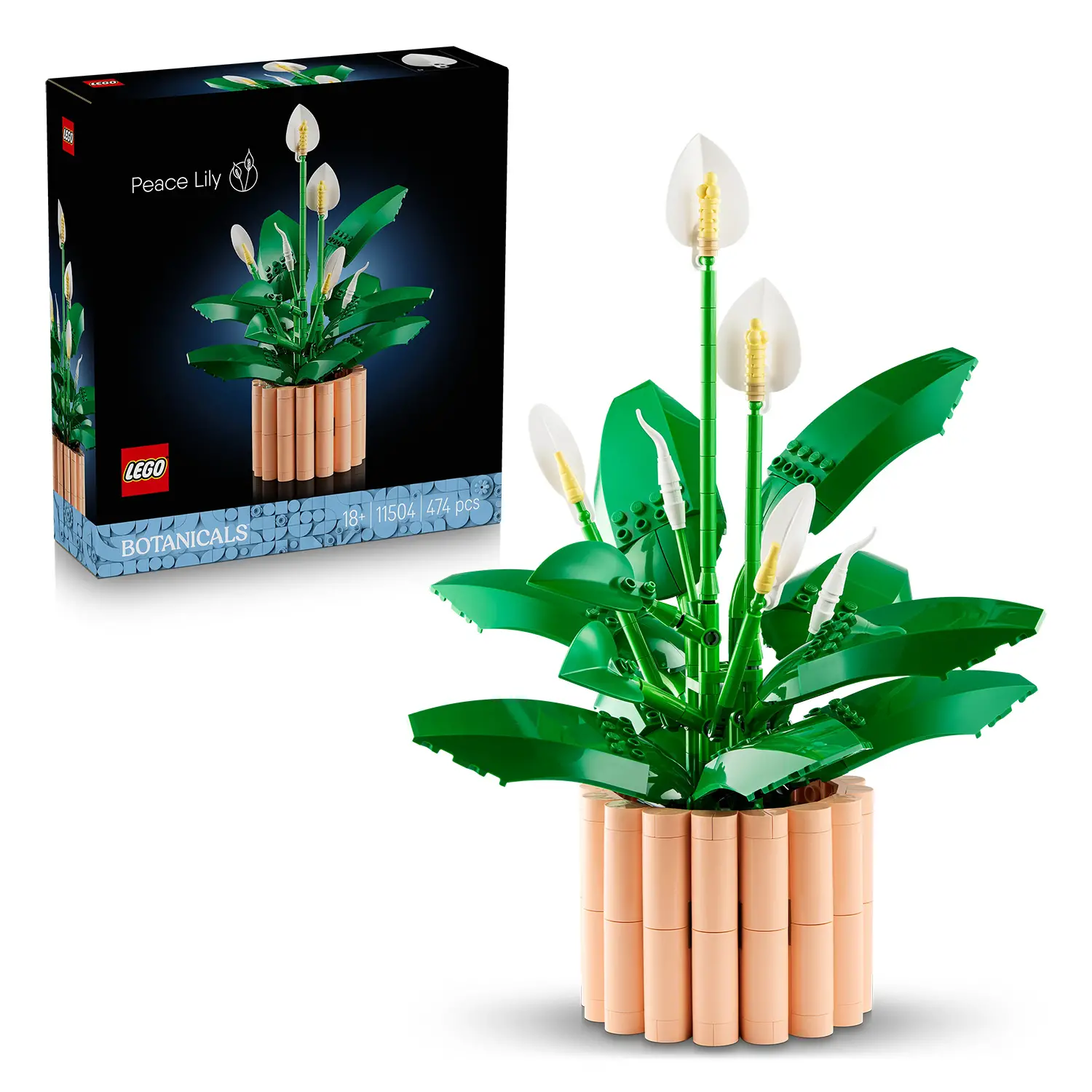 LEGO Botanicals 11504 Spatifillo Pianta Artificiale da Costruire - lego