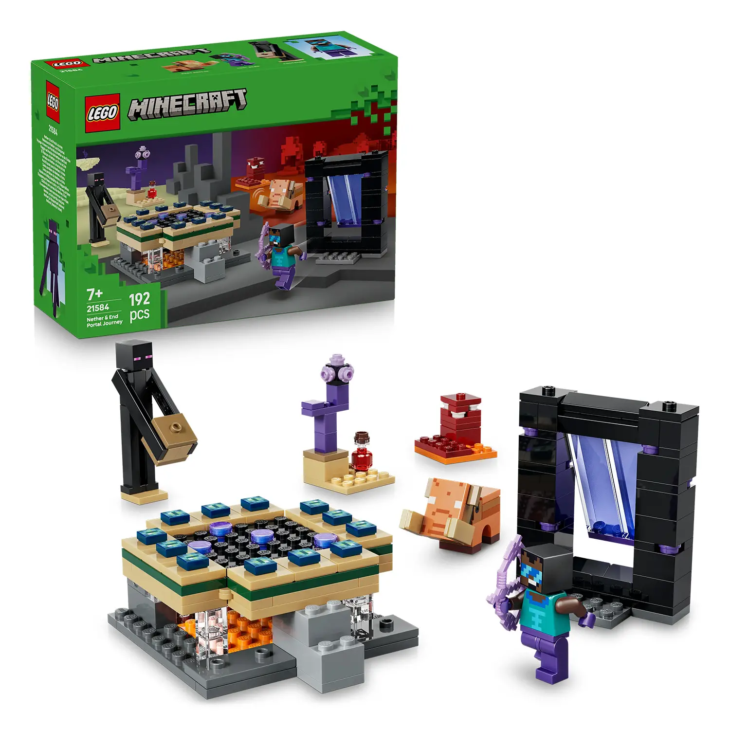 LEGO Minecraft 21584 Portale del Nether e dell’End Gioco 7+ - lego