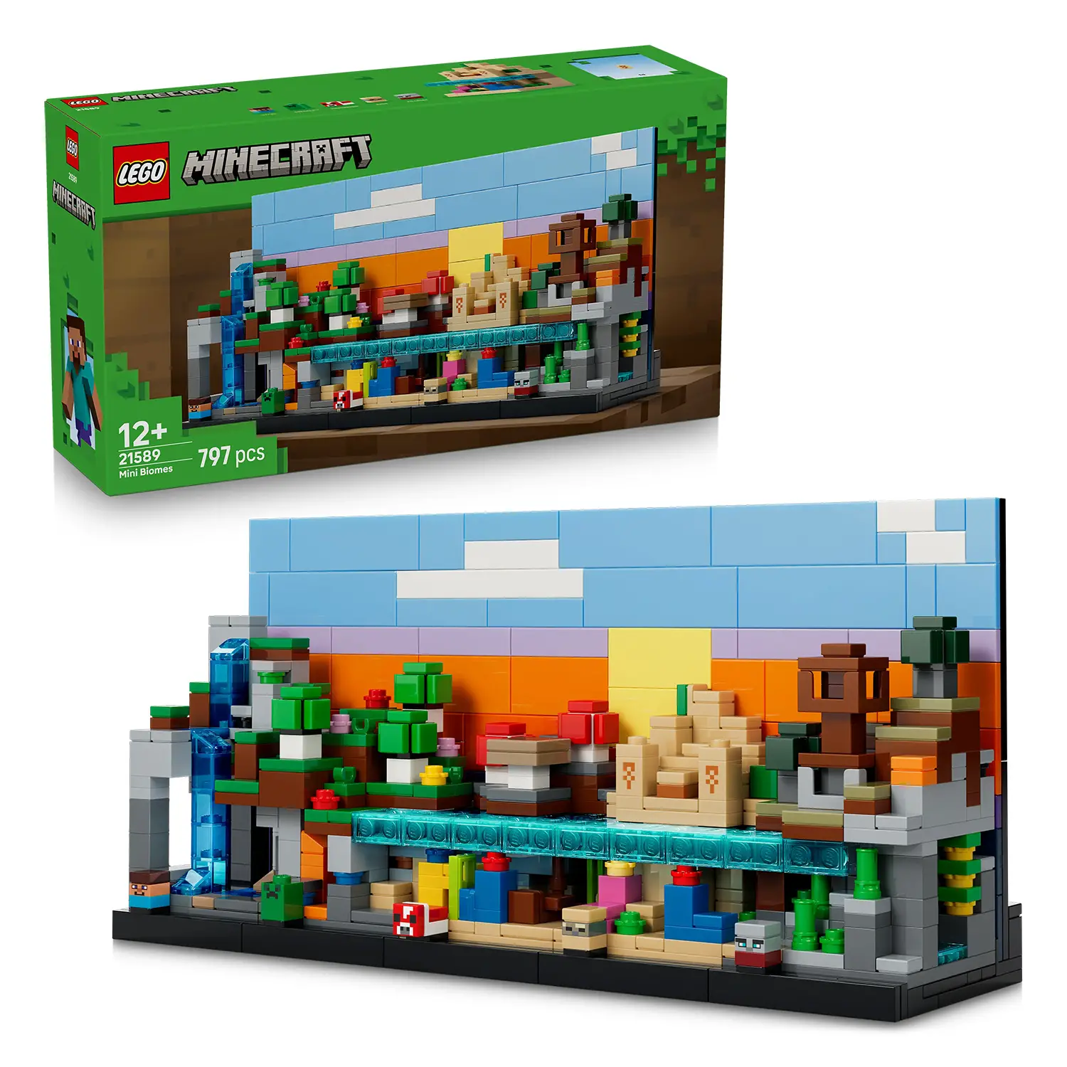 LEGO Minecraft 21589 Mini-Biomi da Costruire 12+ Decorazione Gaming - lego