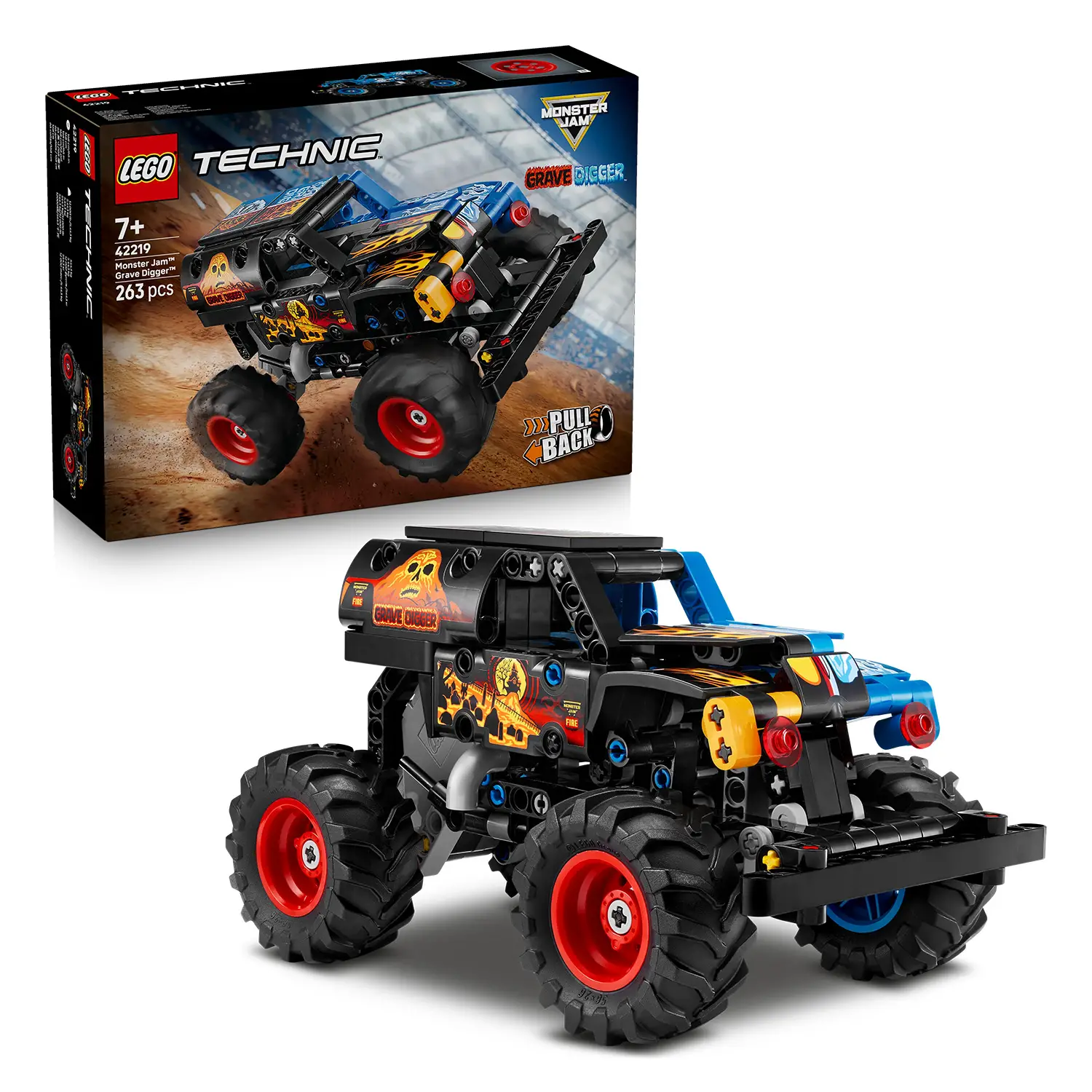 LEGO Technic Monster Jam Grave Digger Fuoco e Ghiaccio 42219 - lego