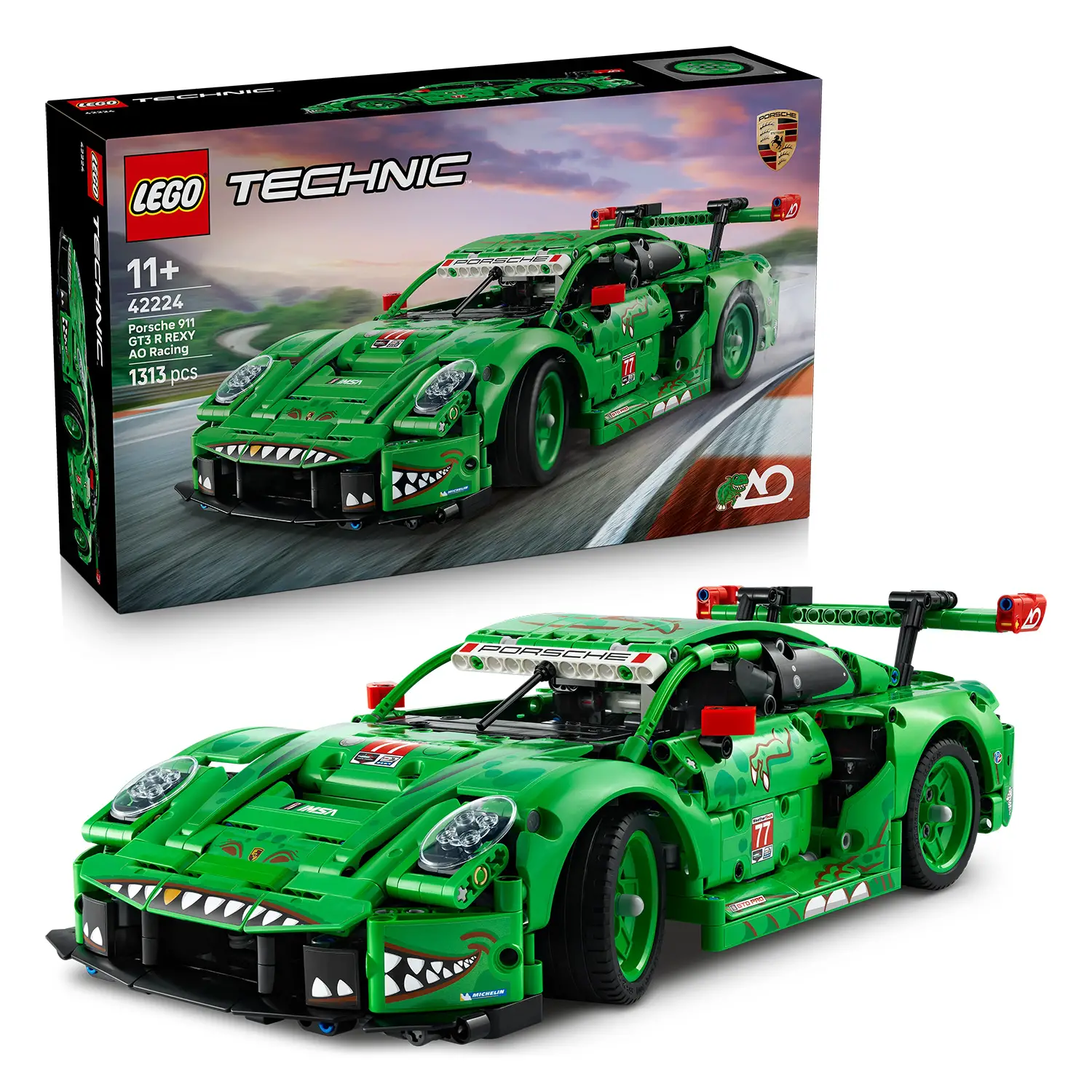 LEGO Technic Porsche 911 GT3 R REXY AO Racing 42224 - lego