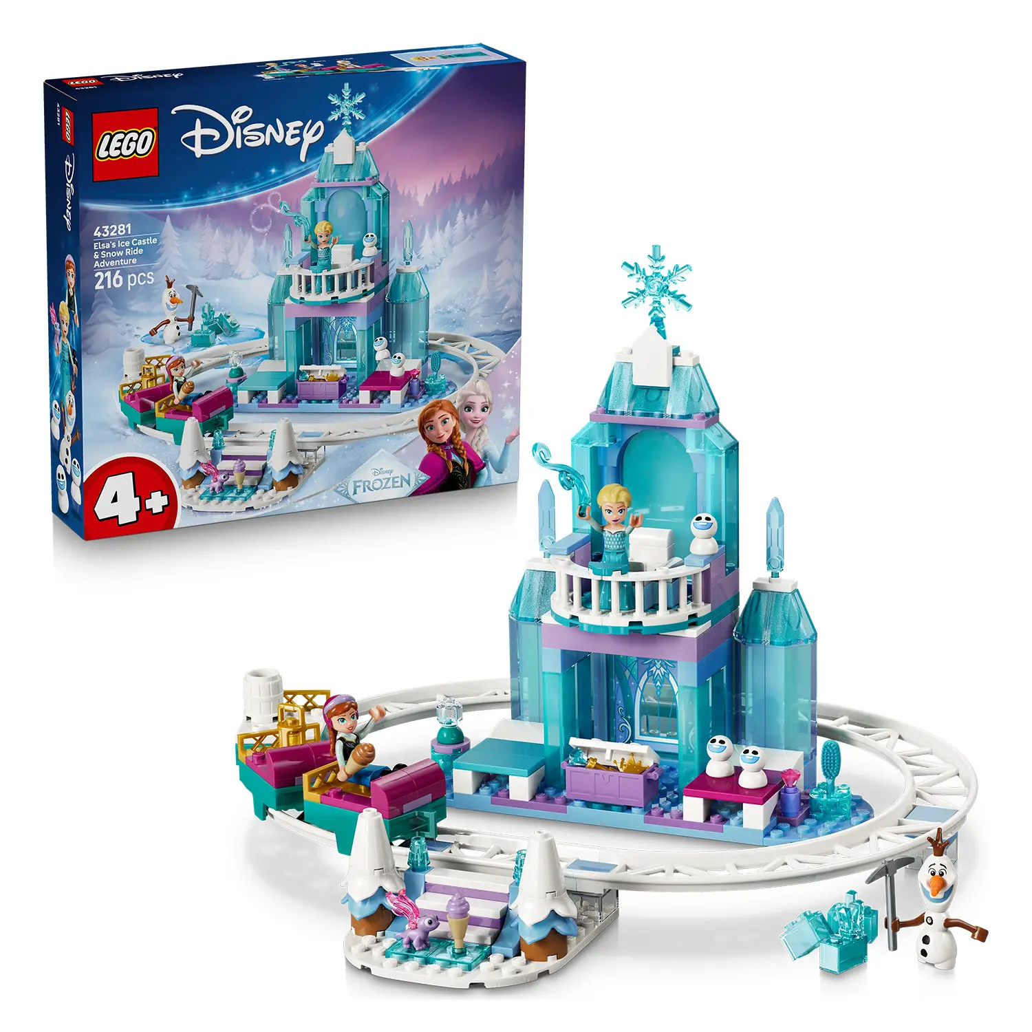 Lego Disney Princess Castello di Ghiaccio di Elsa e Avventura sulla Neve 43281 - lego