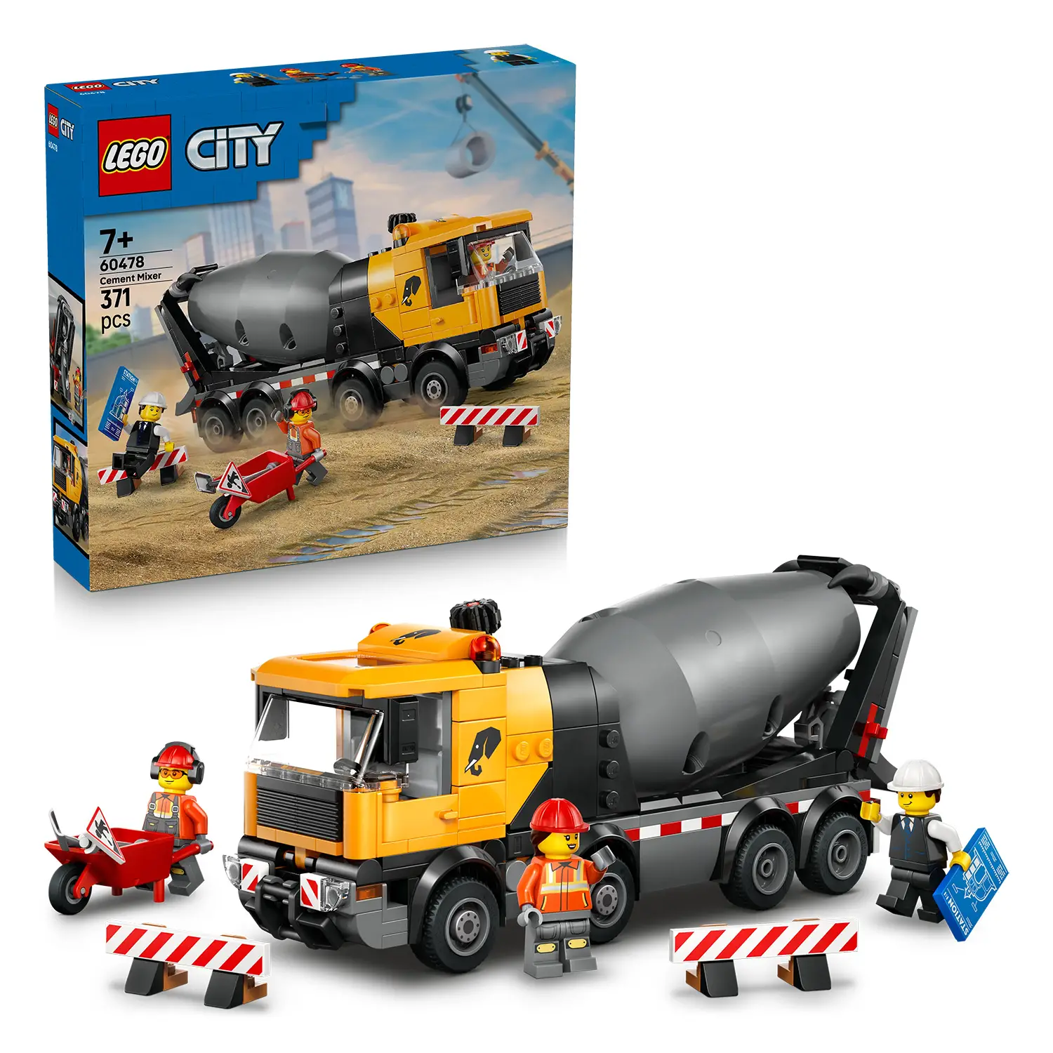 LEGO City 60478 Betoniera Giocattolo da Cantiere 371 Pezzi - lego