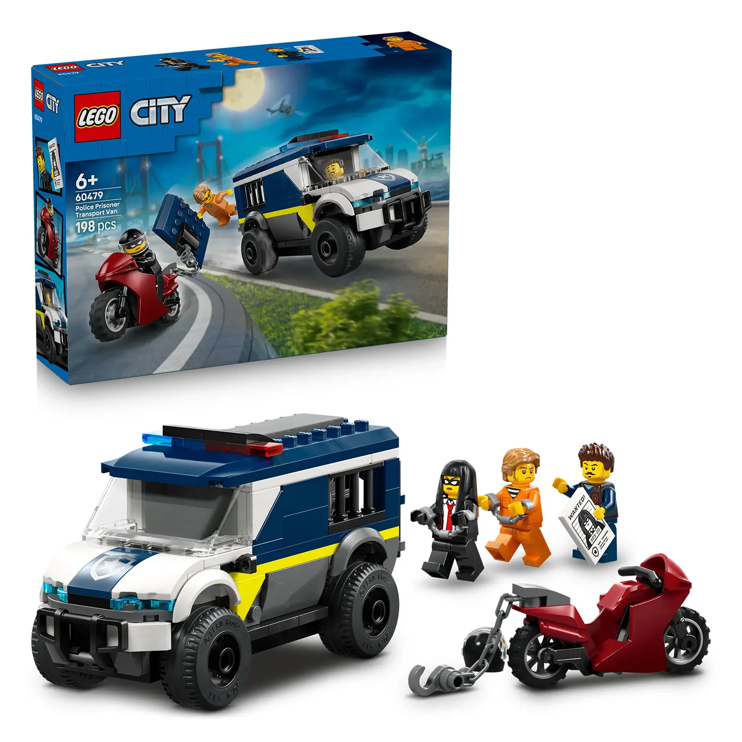 LEGO City Cellulare della Polizia 60479 con Camion e Moto - lego