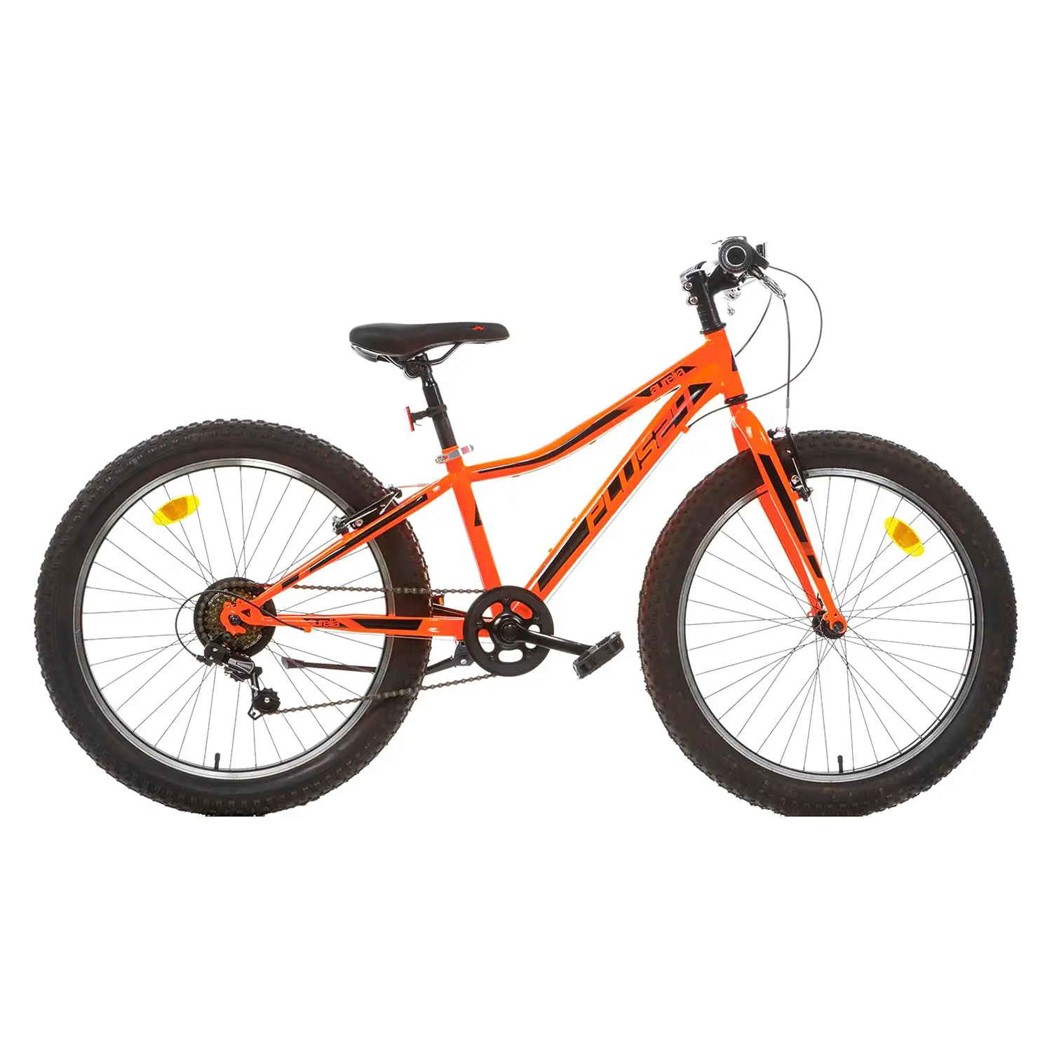 Bicicletta Ragazzo MTB Plus Arancio Cambio: Shimano TY 21 6 Speed 24 Pollici - biciclette bambini