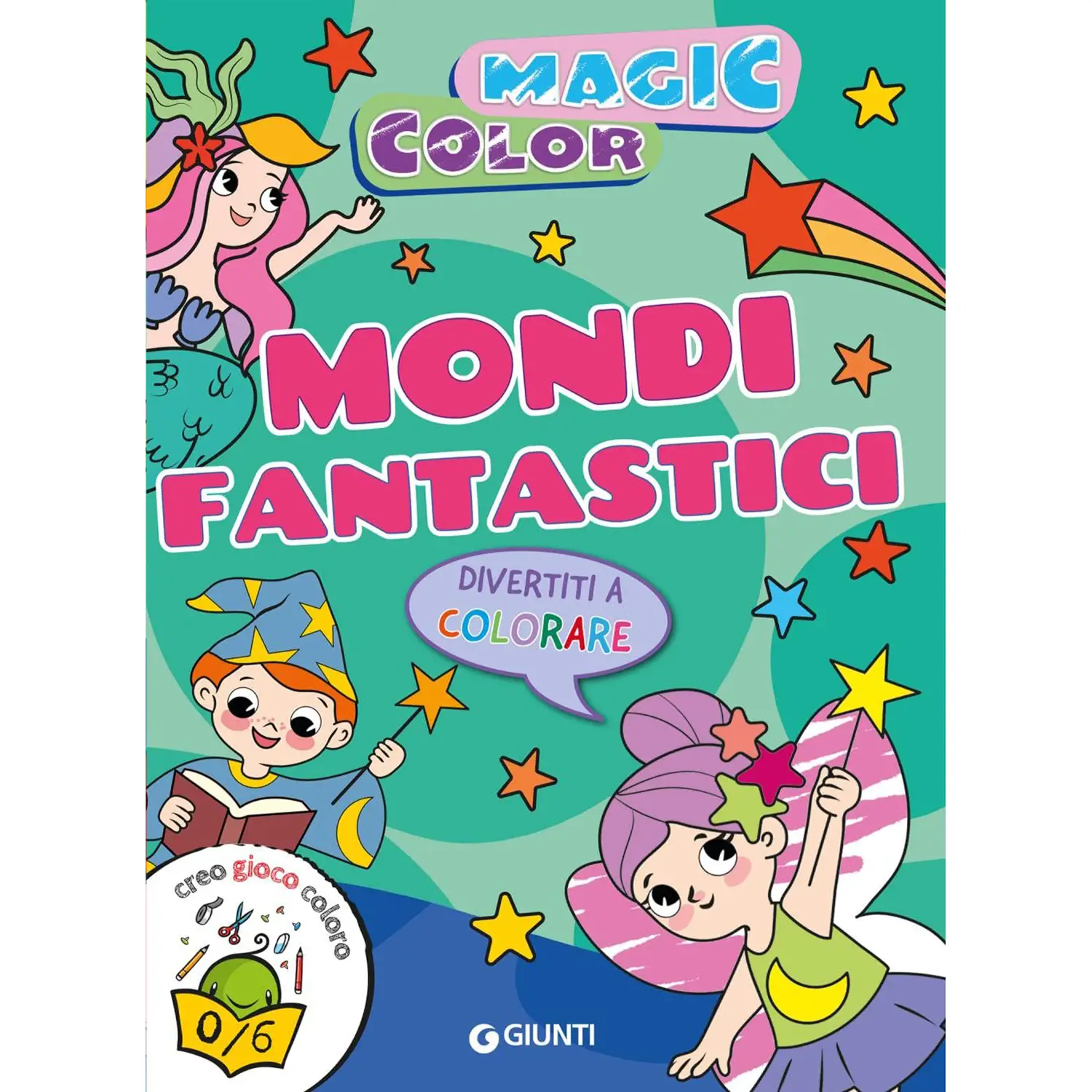 Libro Magic Color Mondi Fantastici Da Colorare - Prima biblioteca