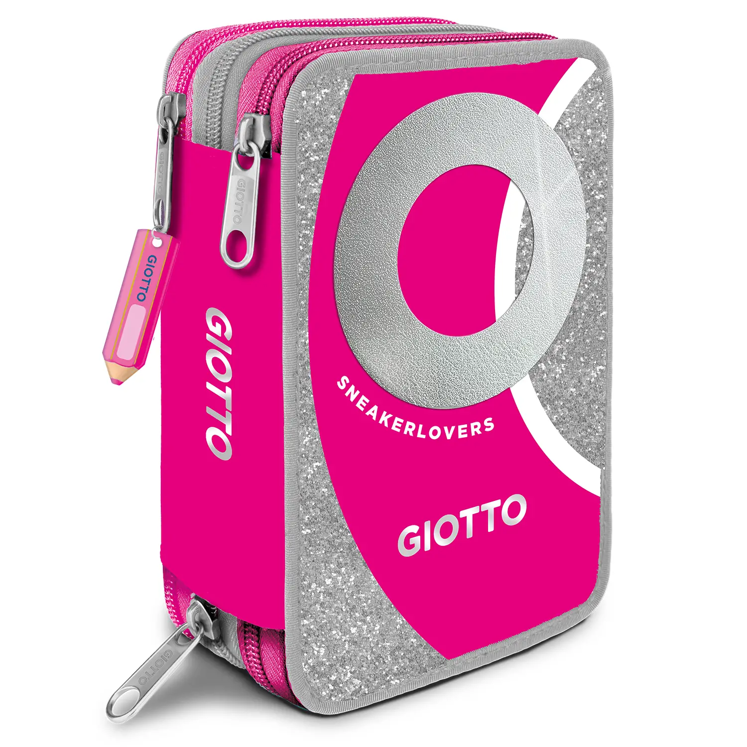 Giotto Sneakerlovers Astuccio 3Zip Rosa - astucci colori
