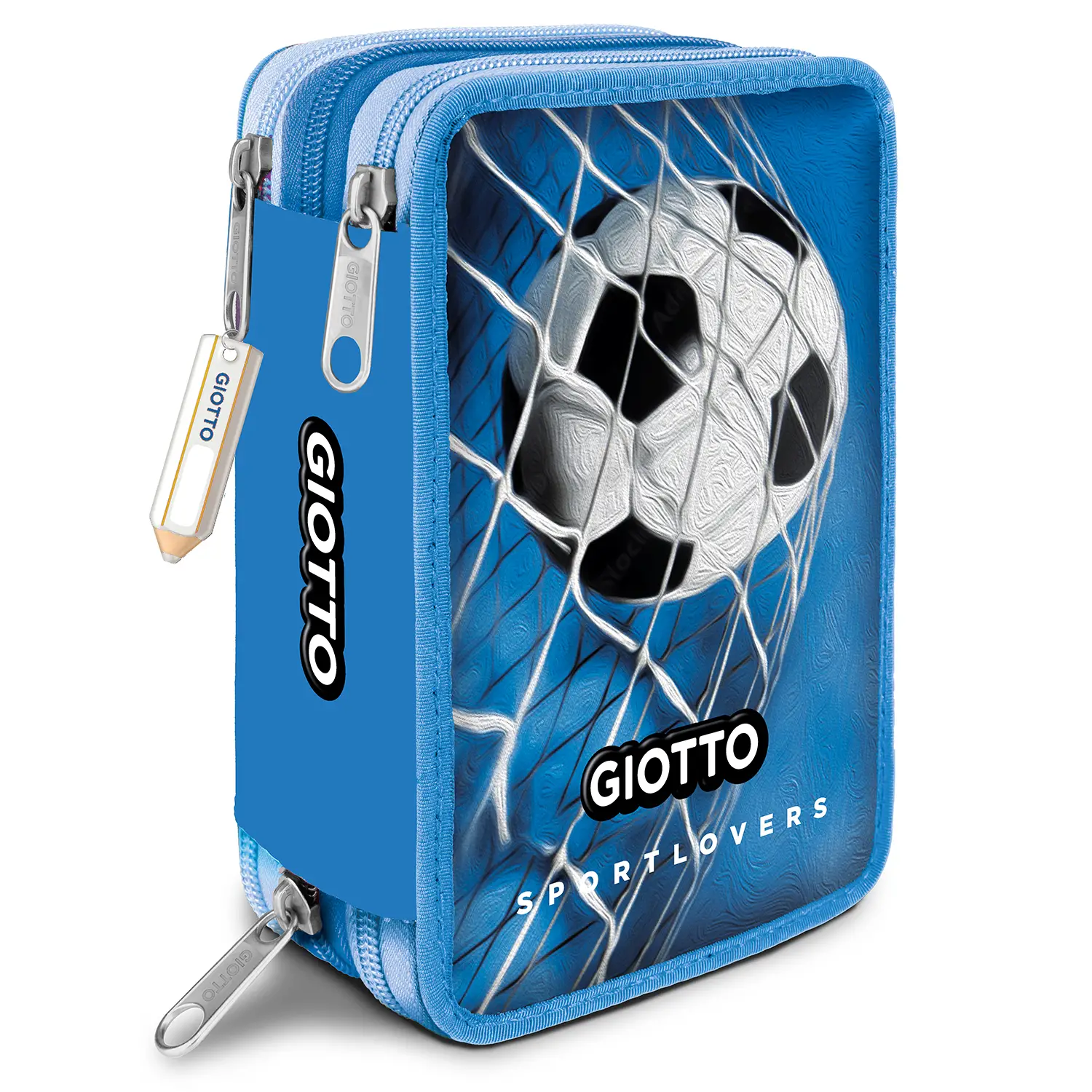Giotto Sportlovers Astuccio 3Zip Calcio - astucci colori
