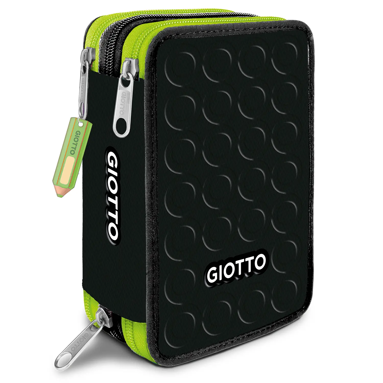 Giotto Stilnovolovers Astuccio 3Zip Nero - astucci colori