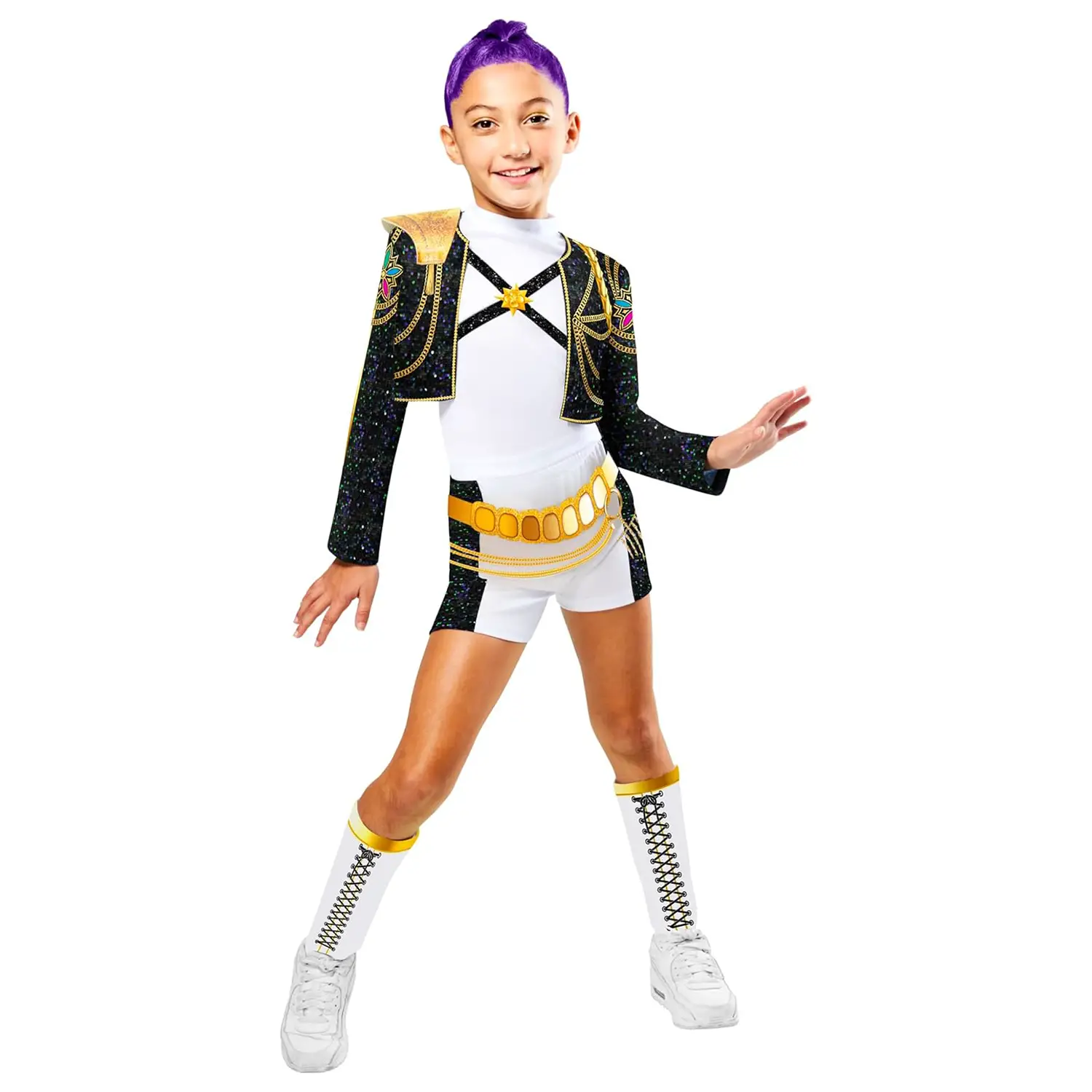 Costume K-Pop Rumi Gold Deluxe Taglia M (9/10 Anni) - abiti bambino e bambina