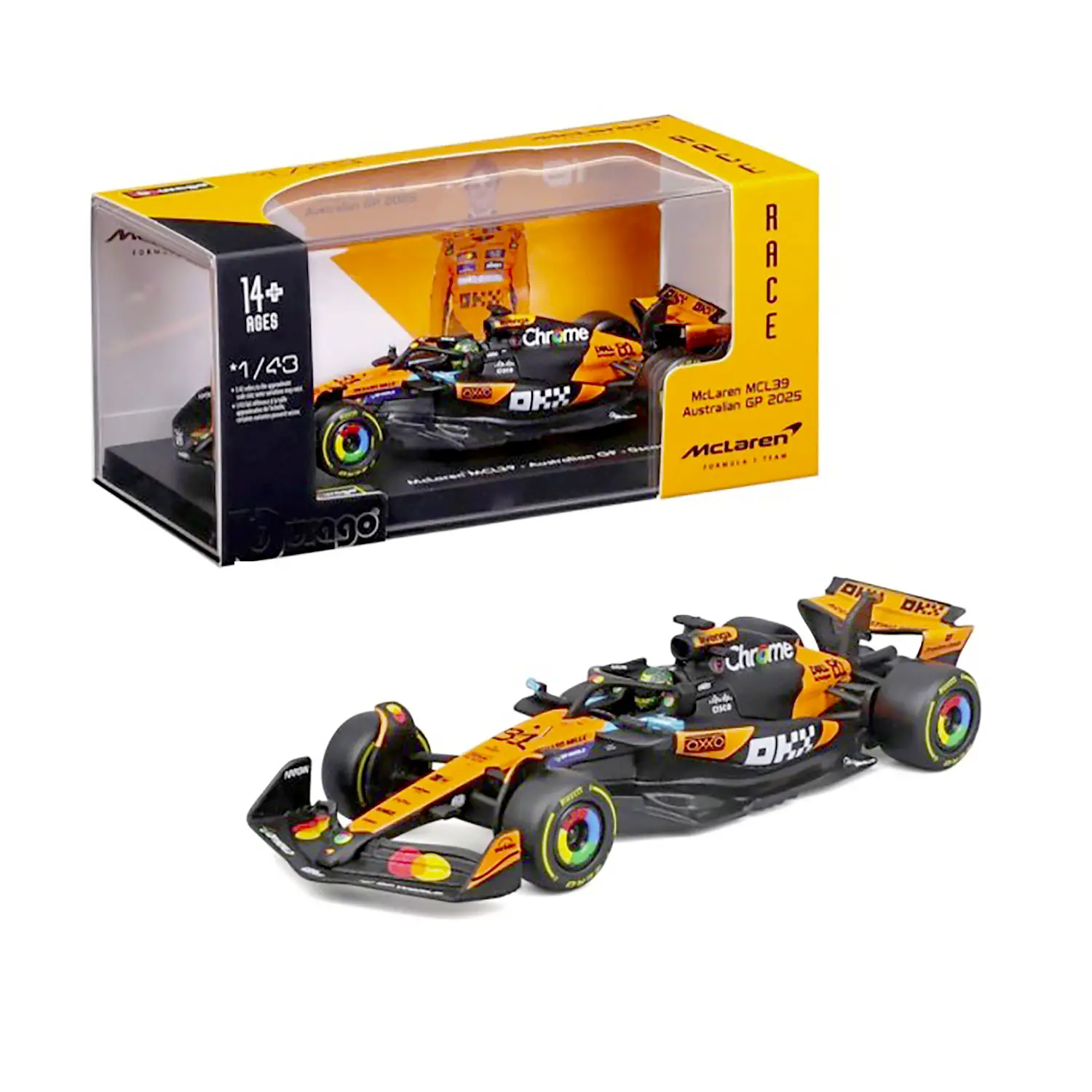 Auto 1:43 F1 McLaren MCL 39 #81 Oscar Piastri Con Casco - diecast