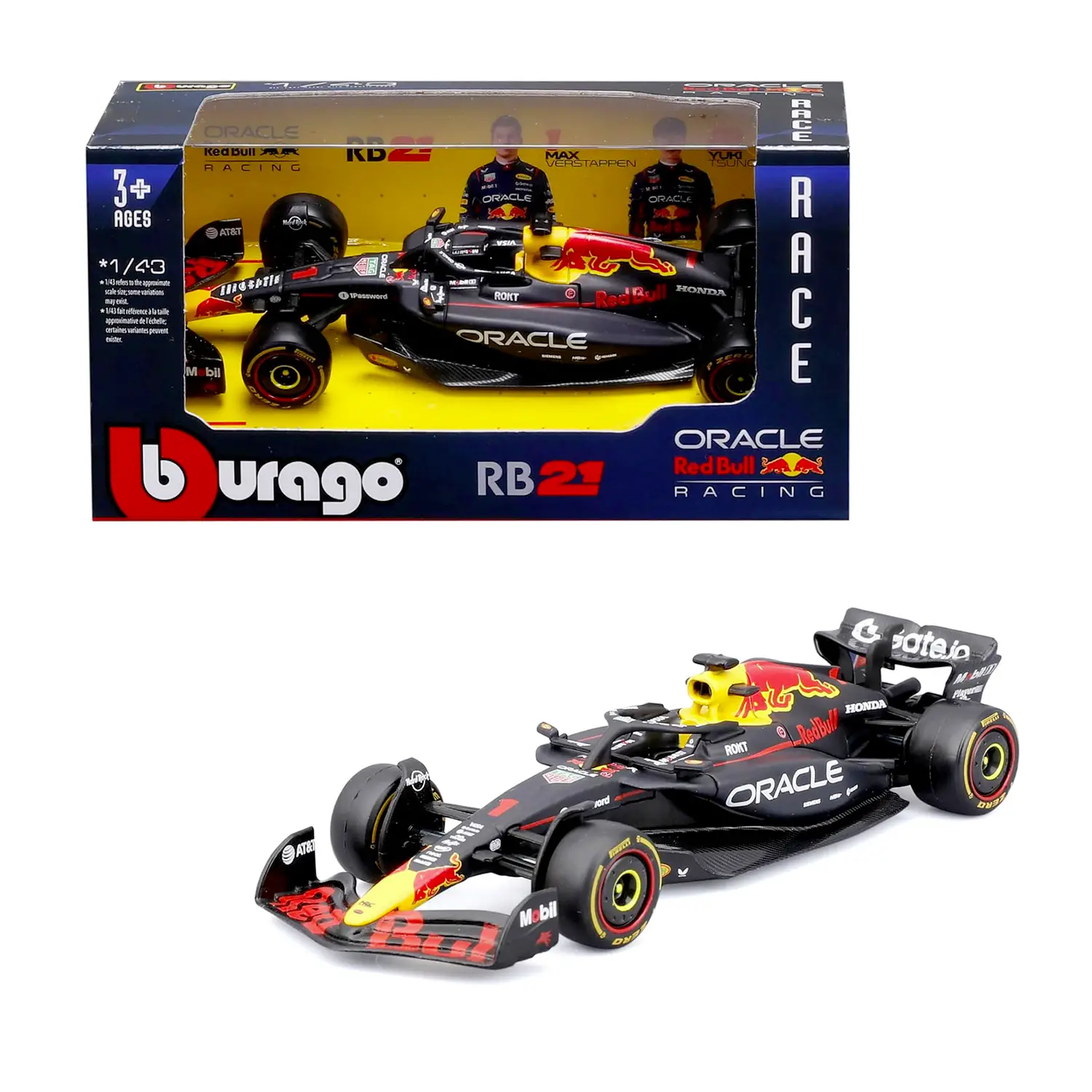 Auto 1:43 F1 Redbull Racing RB21 2025 #1 Verstappen WB - diecast