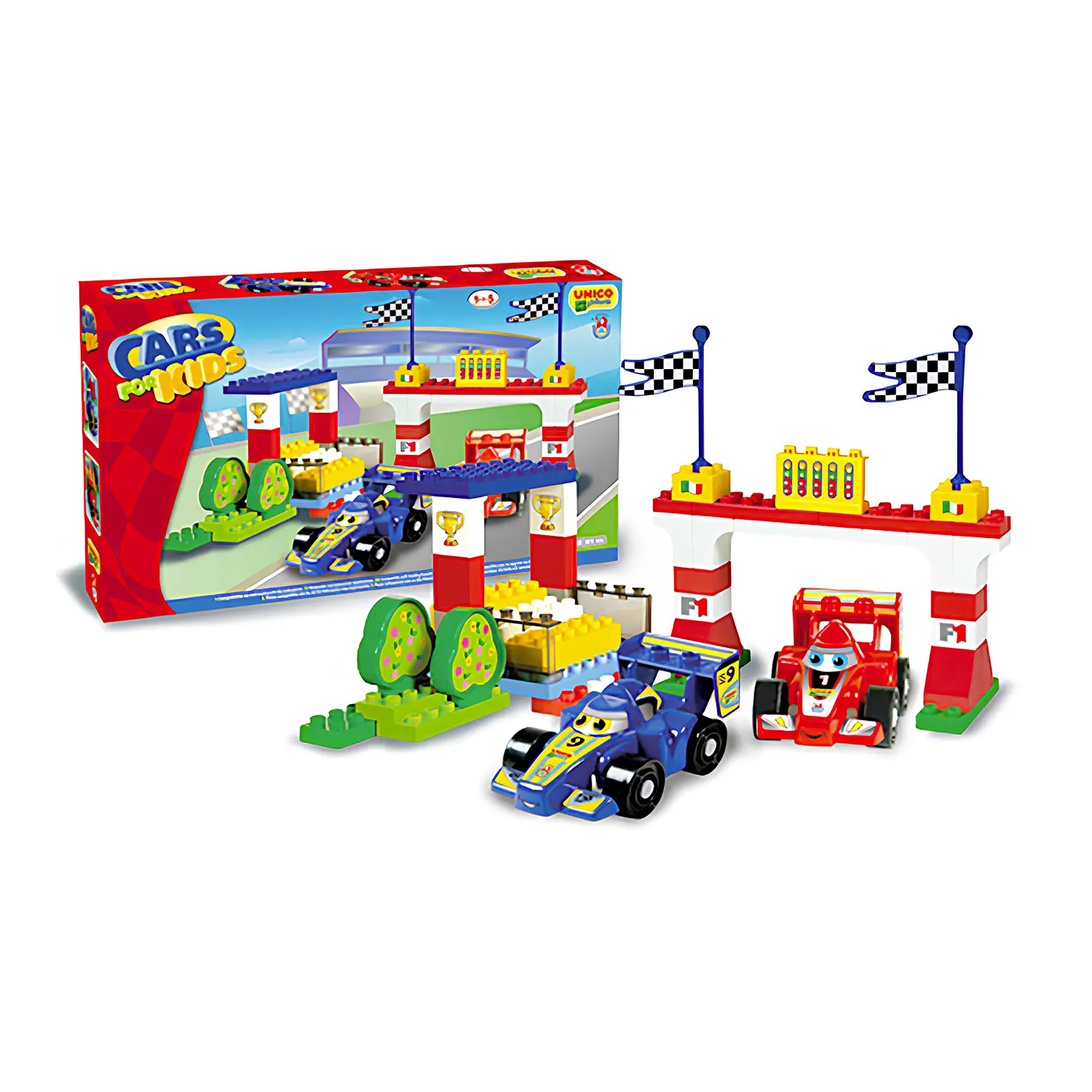 Costruzioni Unico Plus Autodromo F1 61 Pezzi - Costruzioni in plastica